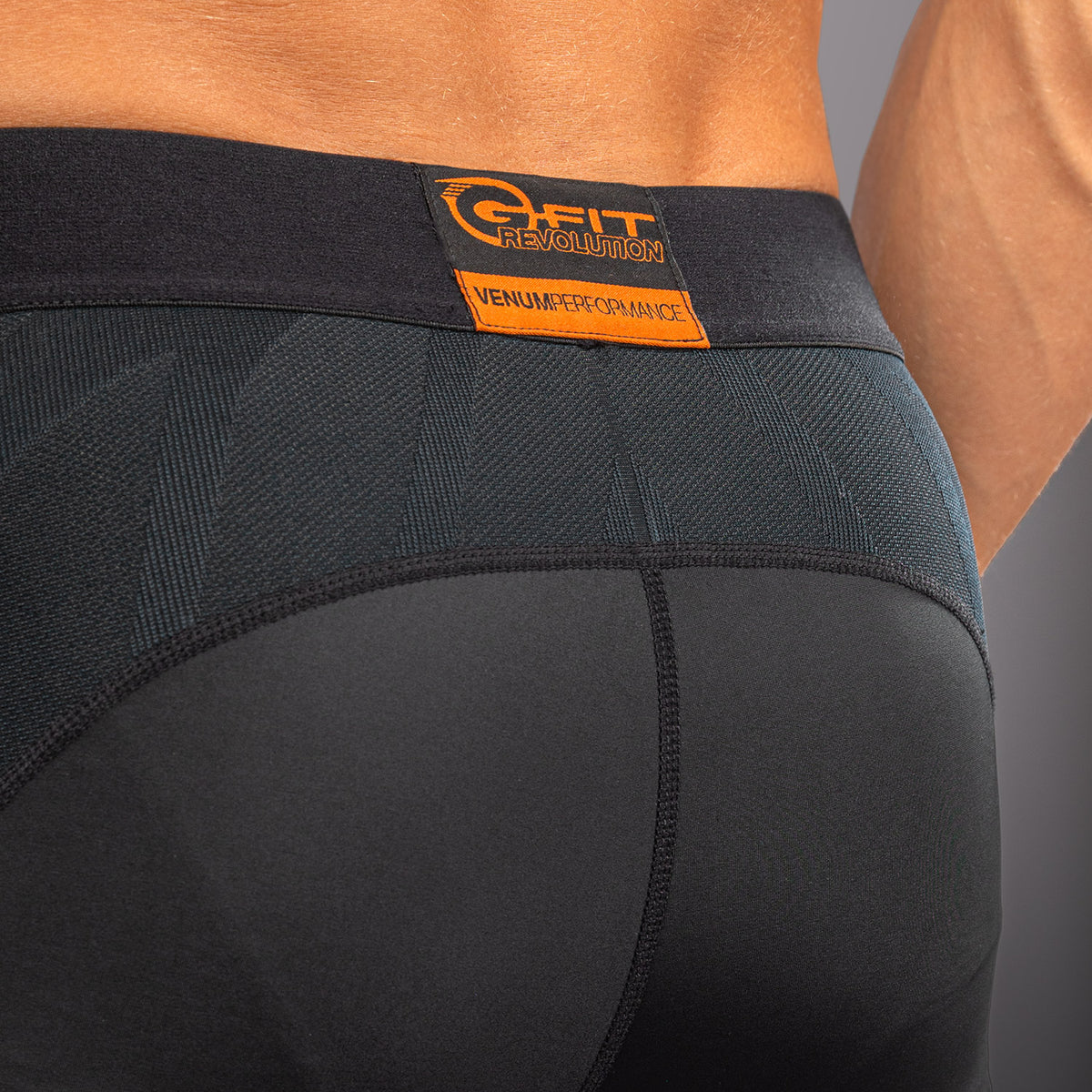 Venum G-Fit Revolution Spats - Black/Copper  product-type_Compression Pants Venum