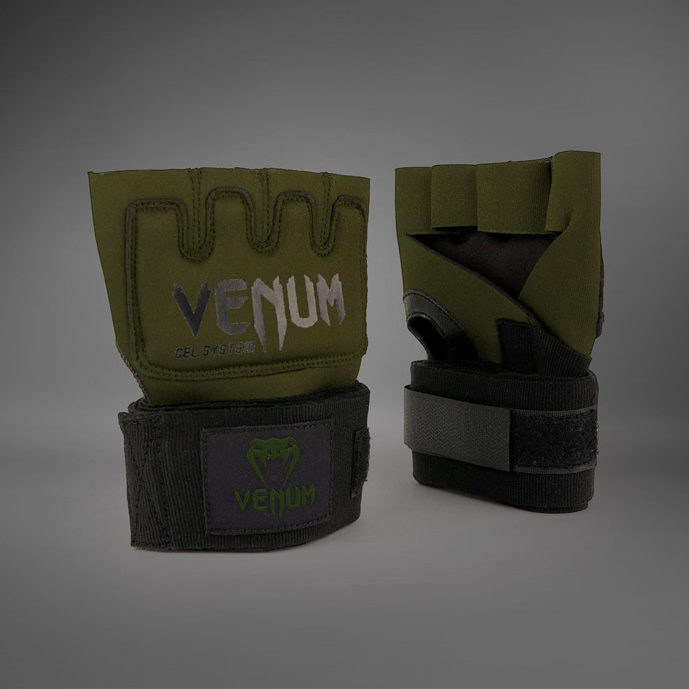Venum Kontact Gel Glove Wraps - Khaki/Black