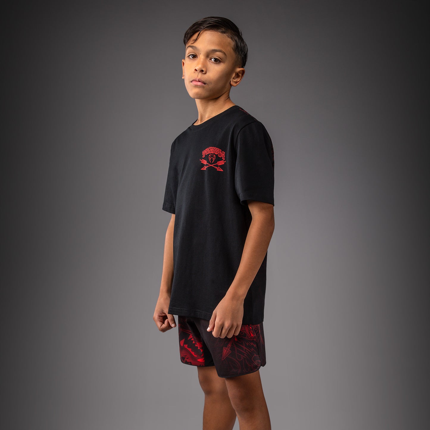 Venum Wolf Atak Kids T-Shirt - Black/Red  product-type_T-Shirts Venum