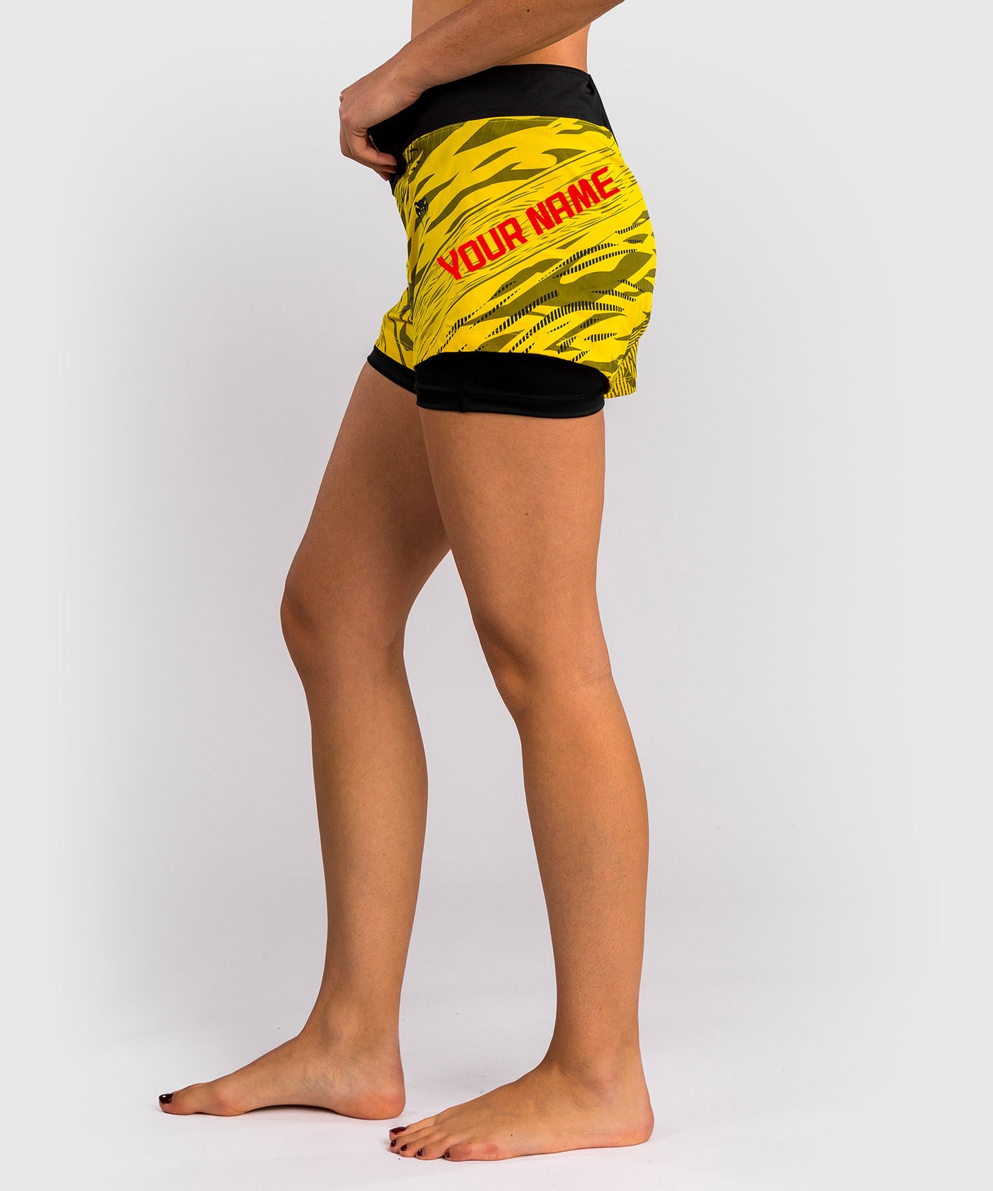 UFC Fusion by Venum Personalized Authentic Fight Night Women's Fight Short - Yellow