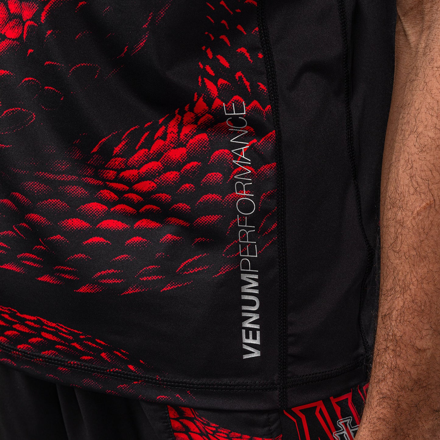 Venum Matupa Dry Tech T-Shirt - Black/Red/Silver