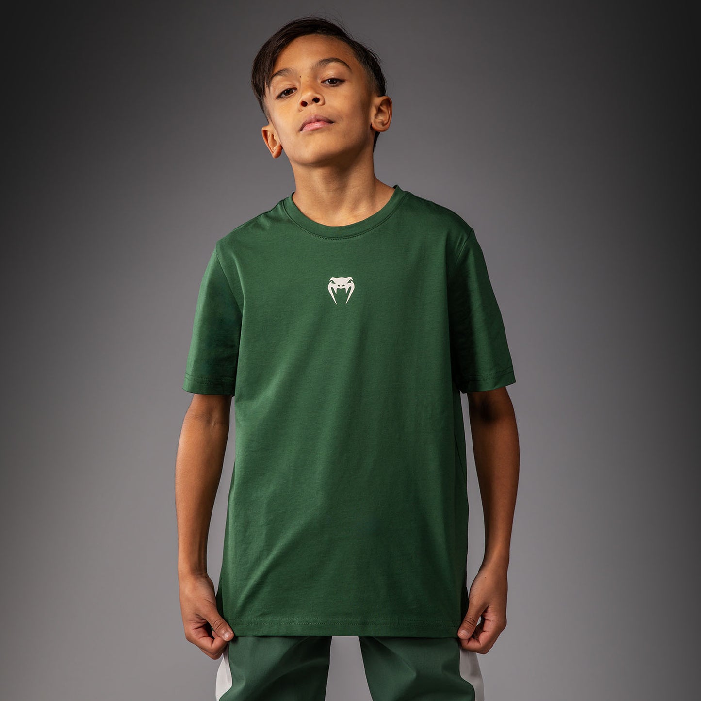 Venum Contender T-Shirt for Kids – Forest Green/ Off White  product-type_T-Shirts Venum