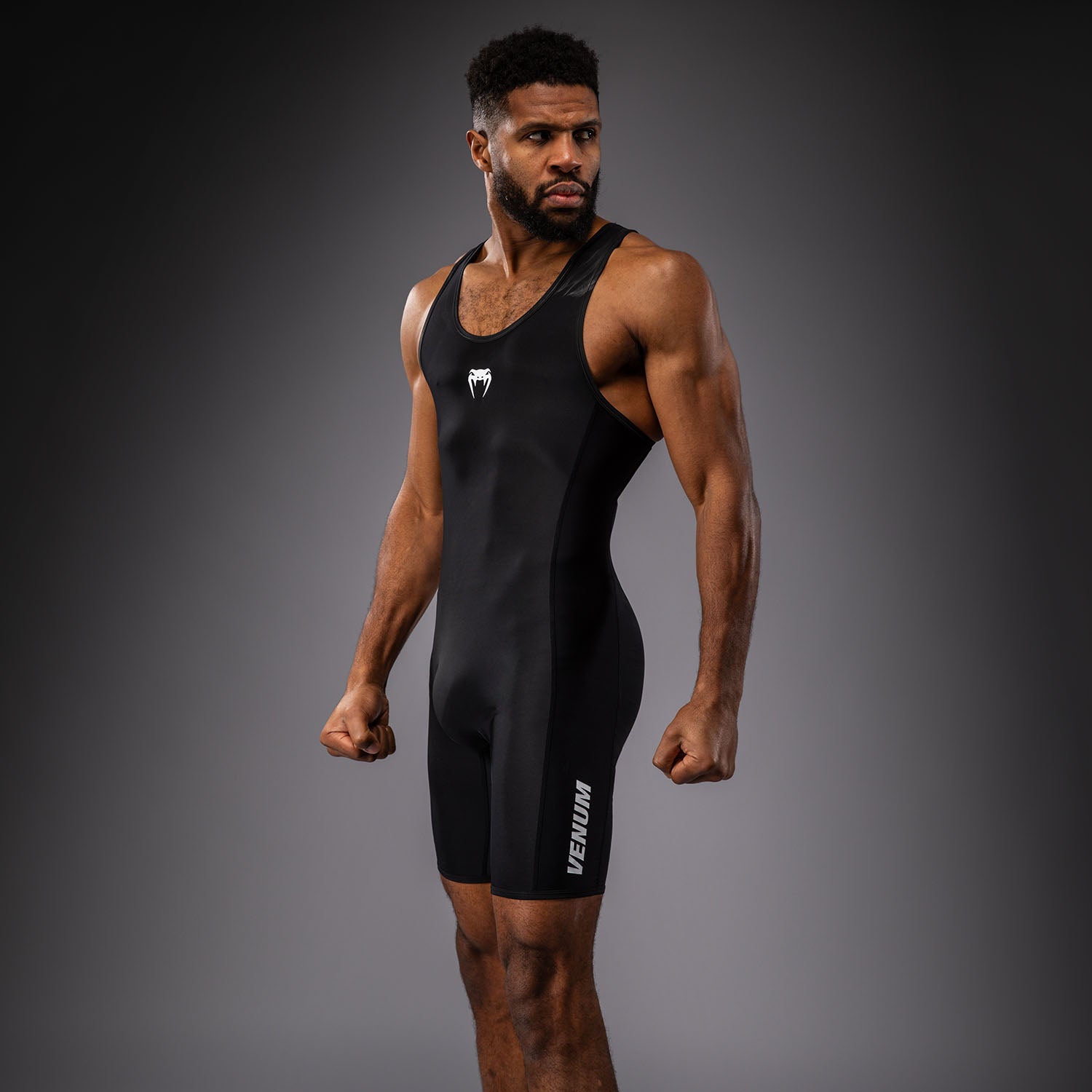 Venum Challenger Men's Wrestling Singlet - Black