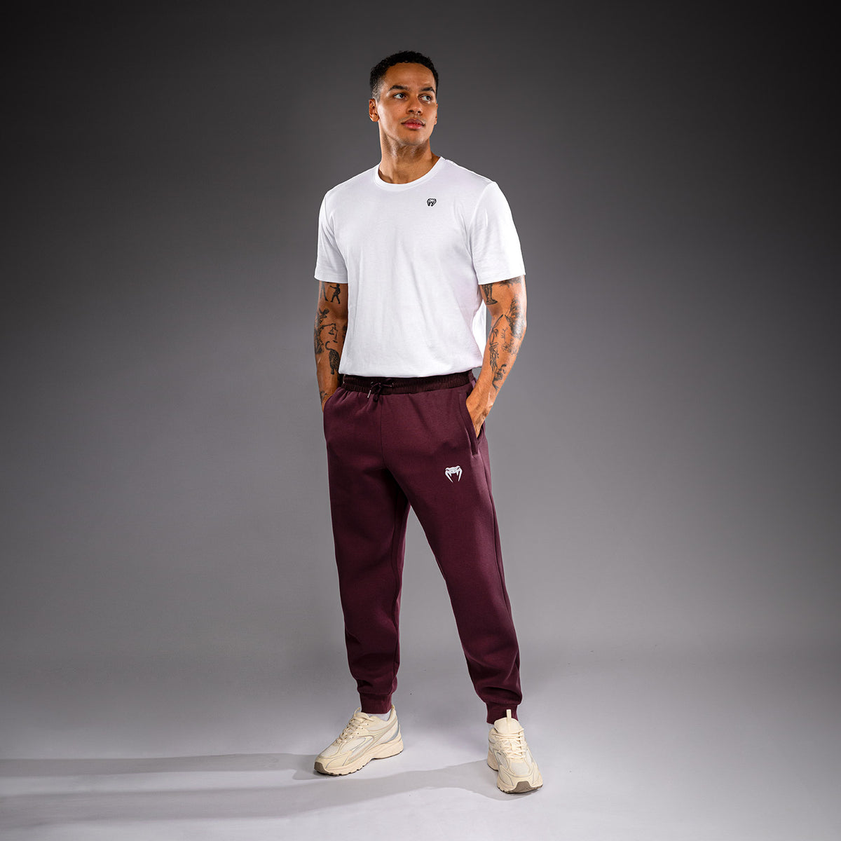 Venum Attack Fleece & Weave Joggers - Burgundy  product-type_Jogging Pants Venum