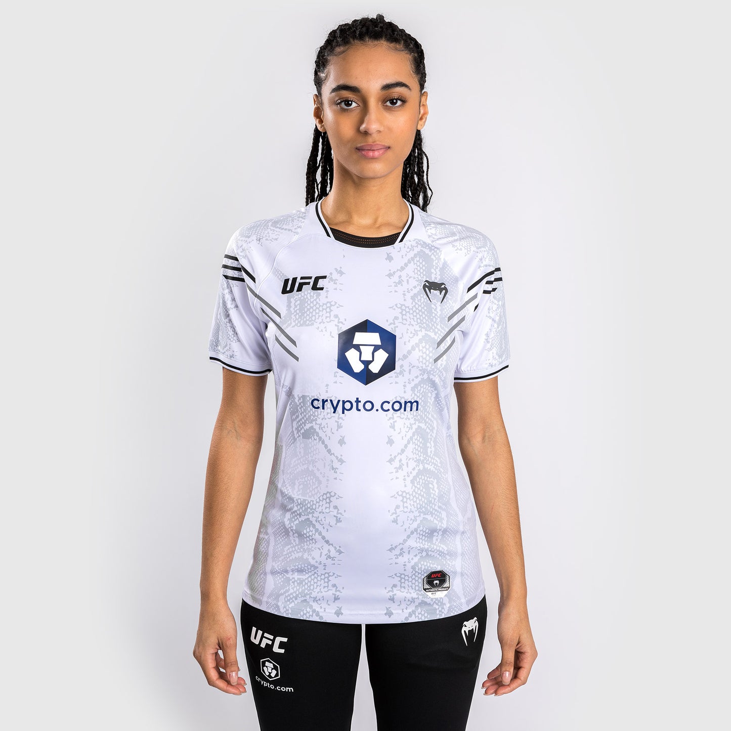 UFC Adrenaline by Venum Authentic Fight Night Women’s Walkout Jersey - White  product-type_Dry Tech T-Shirts Venum