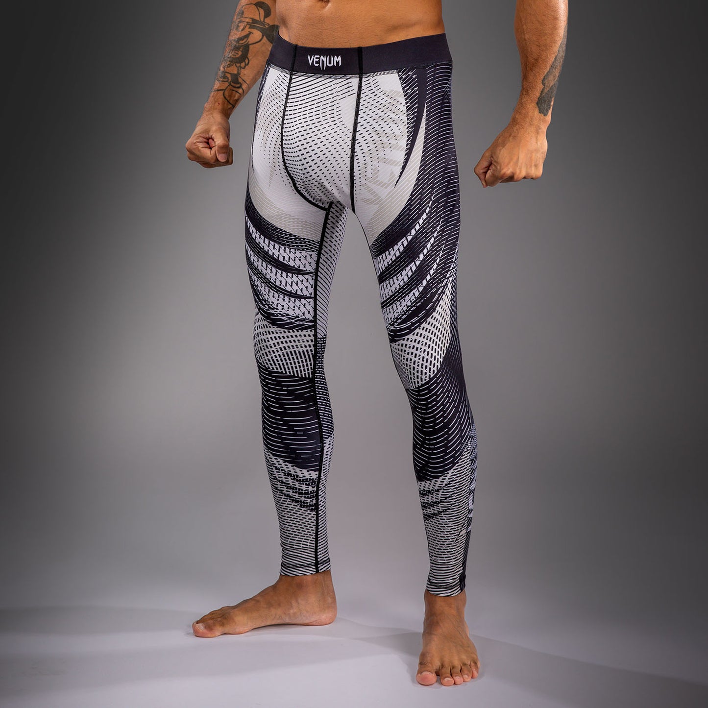 Venum Galactic 3.0 Spats - Off-White/Black  product-type_Compression Pants Venum