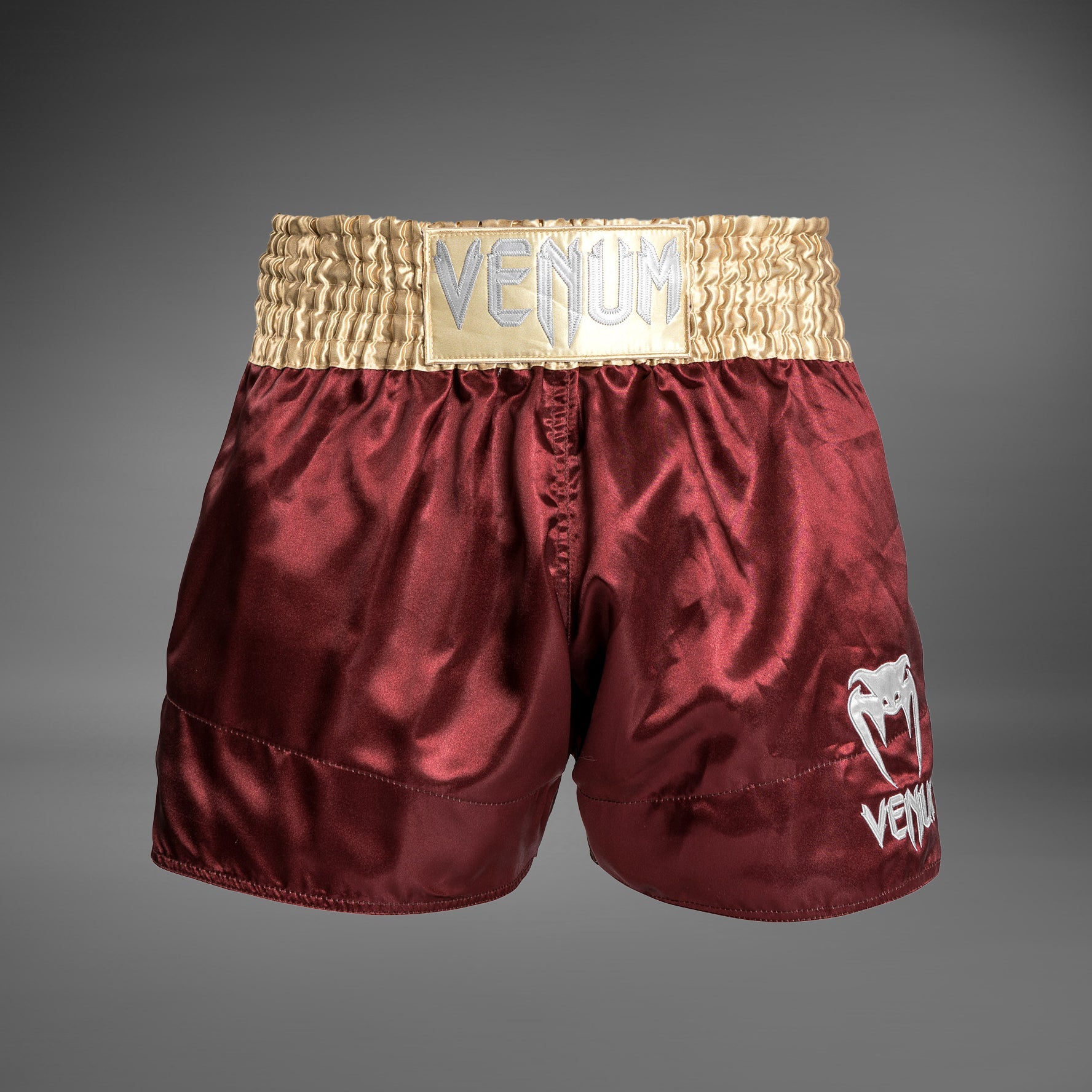 まうむ Venum Classic Muay Thaï Short - Burgundy/Gold/White - Venum - Venum