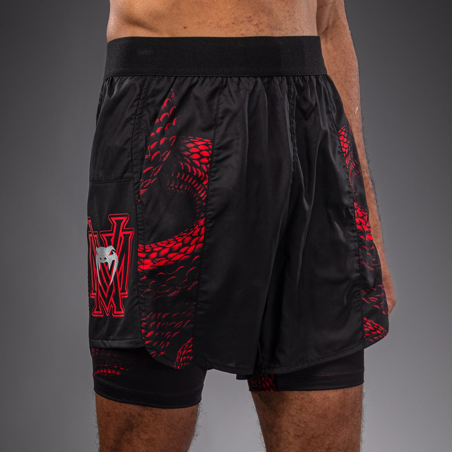 Venum Matupa Training Shorts - Black/Red/Silver