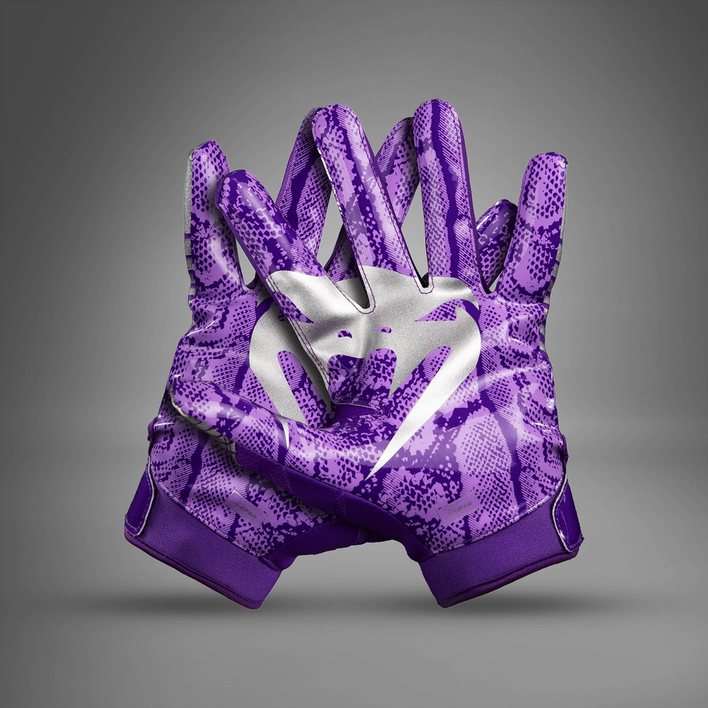 Venum Elite Personalized Football Gloves - Purple/Silver