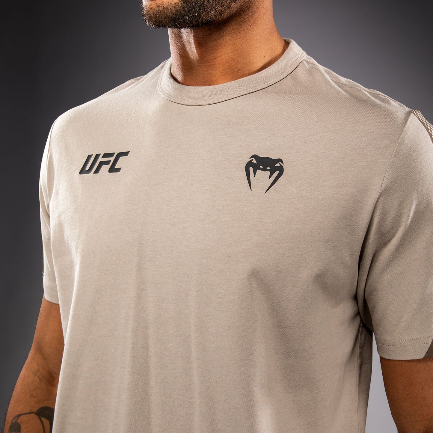 Venum UFC Unity by Venum Authentic Fight Week Men's Short Sleeve T-Shirt - Sand