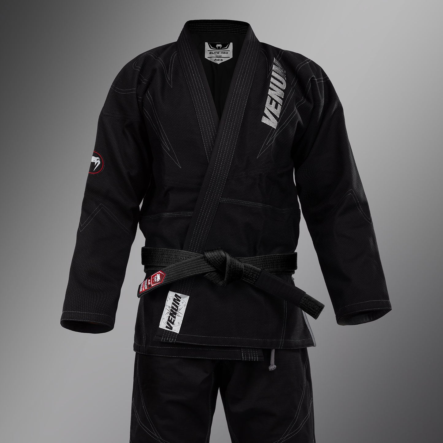 Venum Elite 5.0 Brazilian Jiu Jitsu Gi (450 gsm) - Black