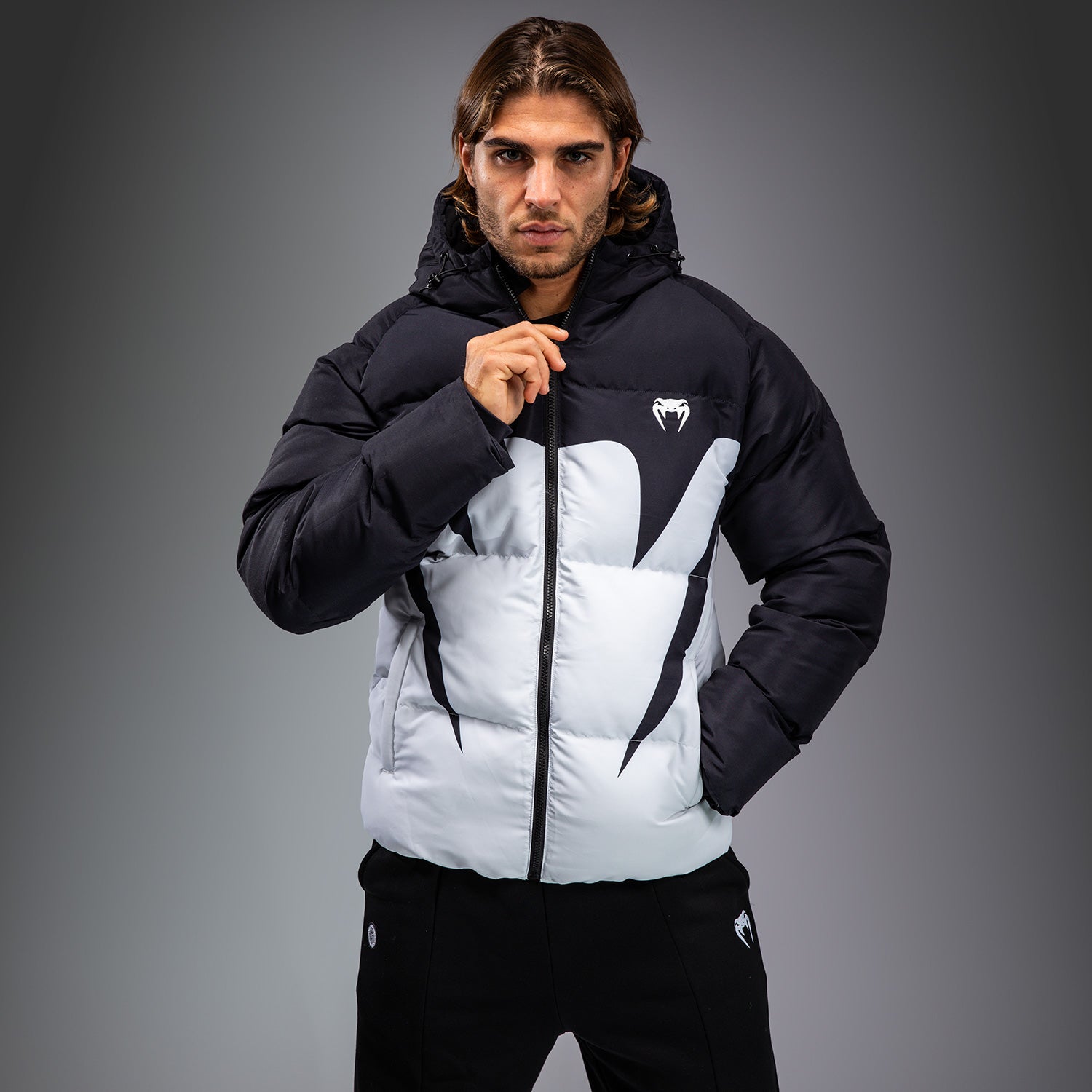 Venum Attack Down Jacket Black/Ice Venum - Main Image