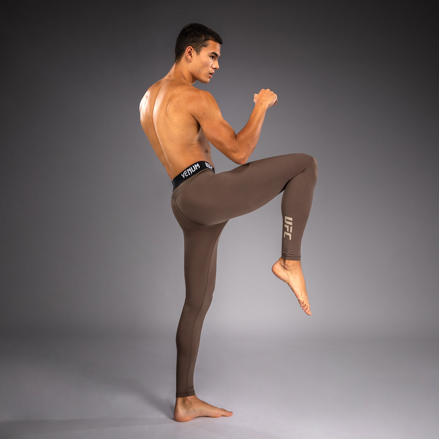 Venum UFC Unity by Venum Authentic Fight Week Men's Performance Tight - Brown  product-type_Compression Pants Venum