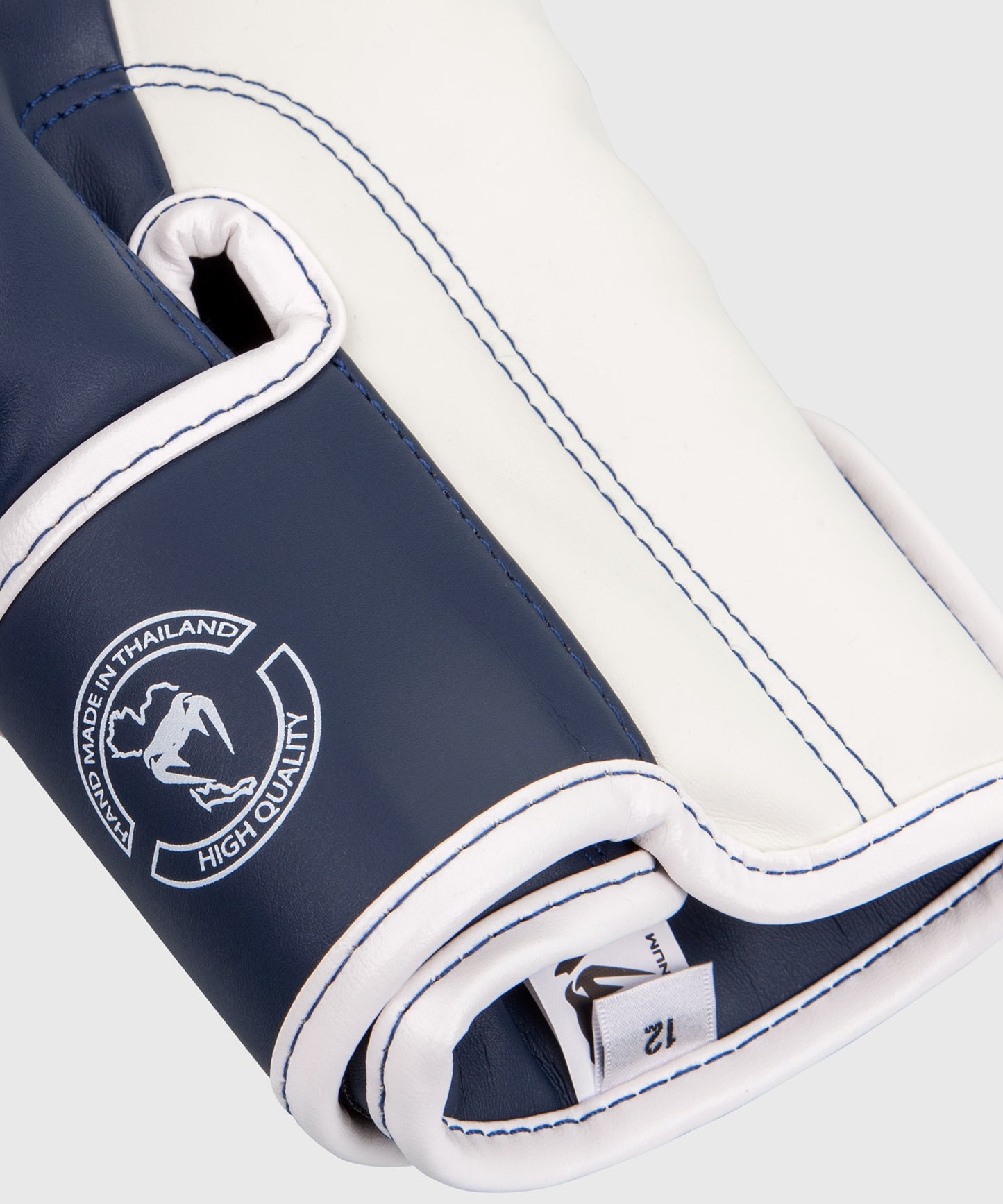Venum Elite Boxing Gloves - White/Navy Blue