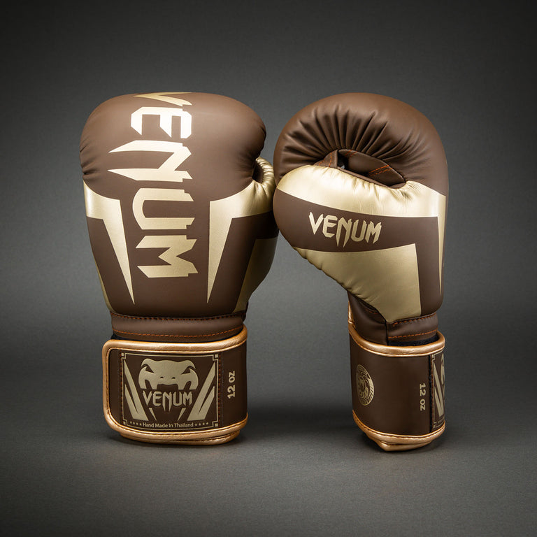 Venum Elite Boxing Gloves - Dark Brown - Venum