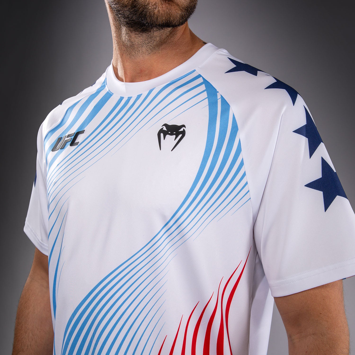 Men's Official UFC Freedom 250 by Venum White Personalized Authentic