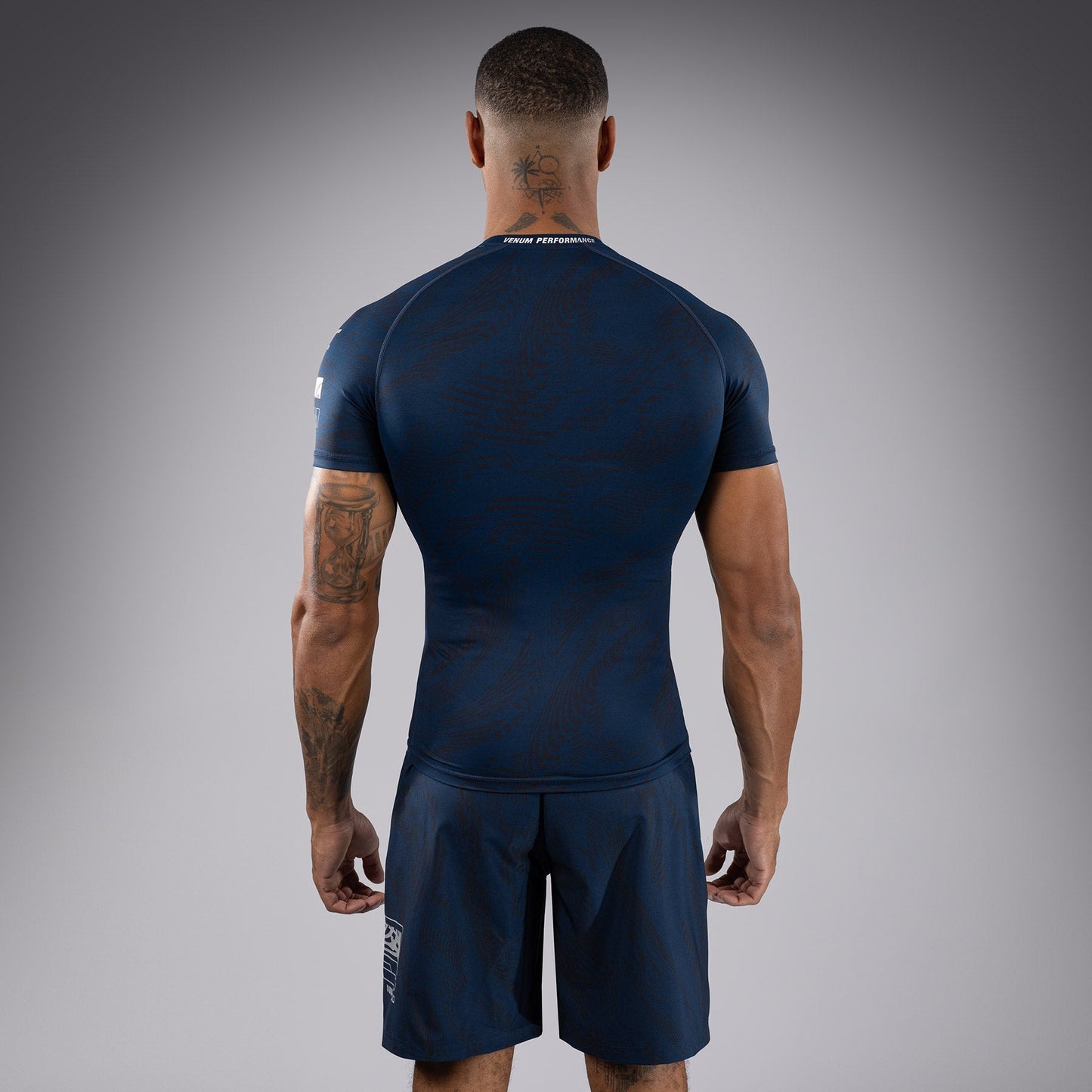 UFC Fusion by Venum Fight Week Men’s Performance Short Sleeve Rashguard - Oceanic Blue
