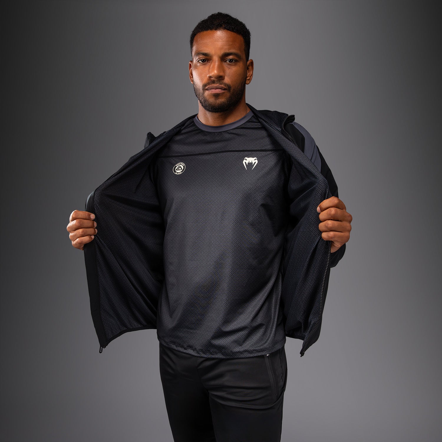 Venum x Roger Gracie Academy Track Jacket - Black - Venum - Venum