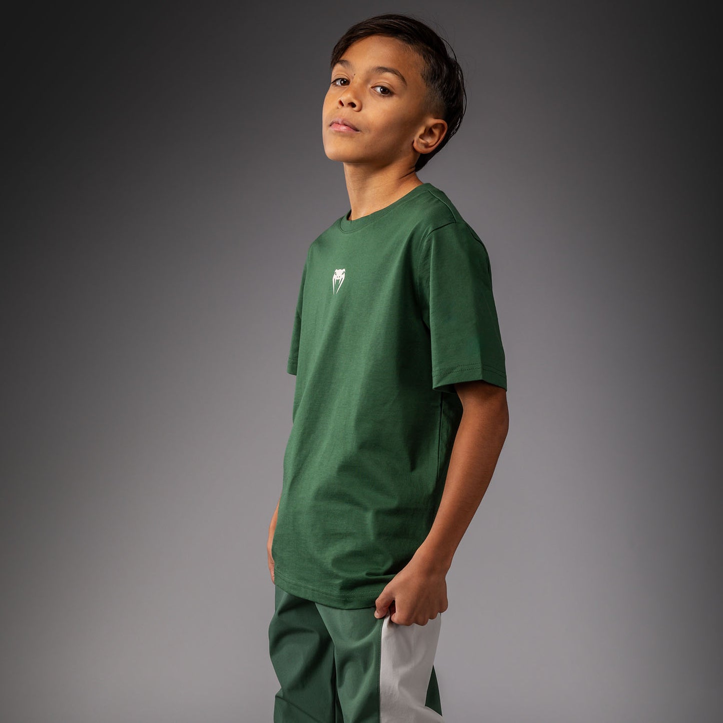 Venum Contender T-Shirt for Kids – Forest Green/ Off White  product-type_T-Shirts Venum
