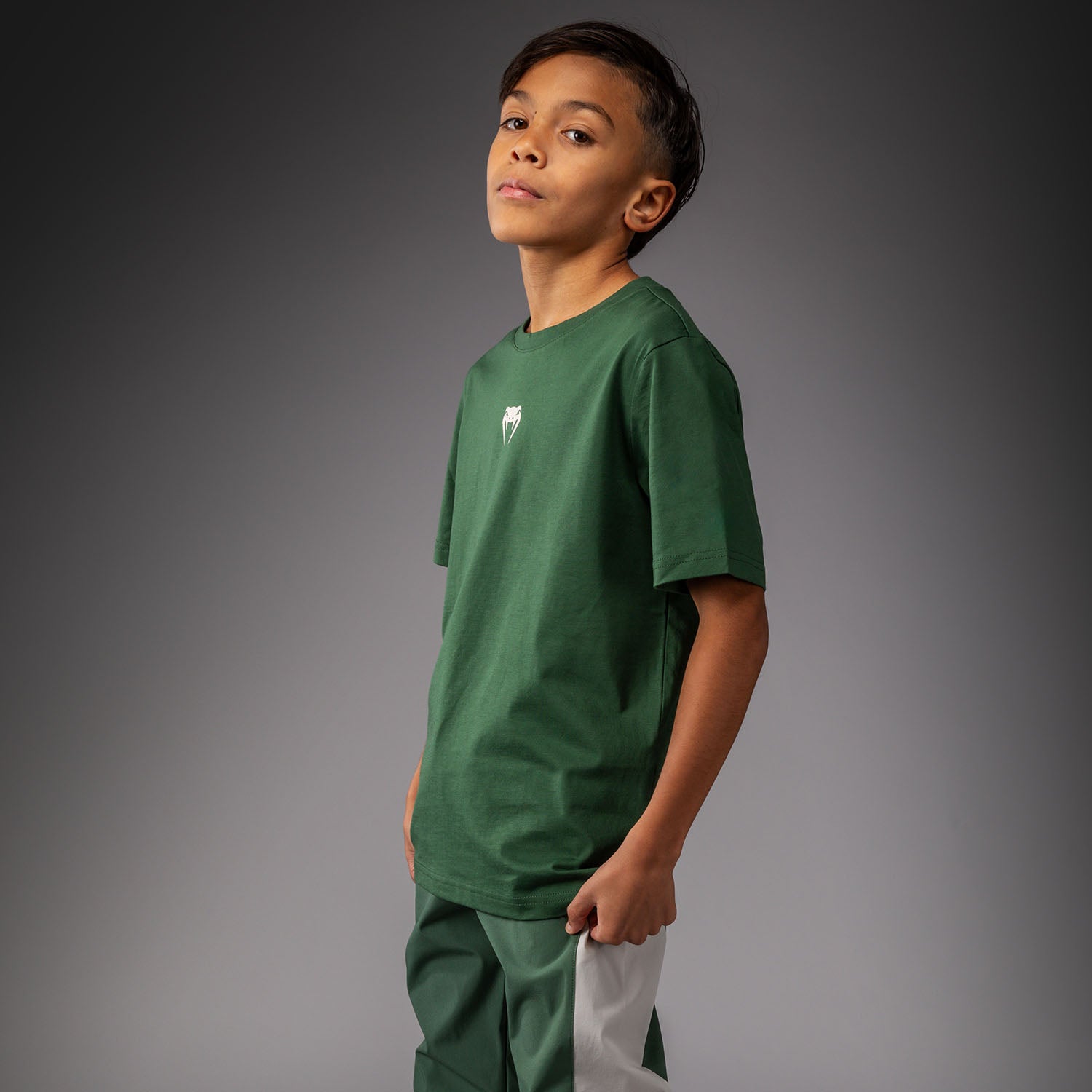 Venum Contender T-Shirt for Kids – Forest Green/ Off White  product-type_T-Shirts Venum