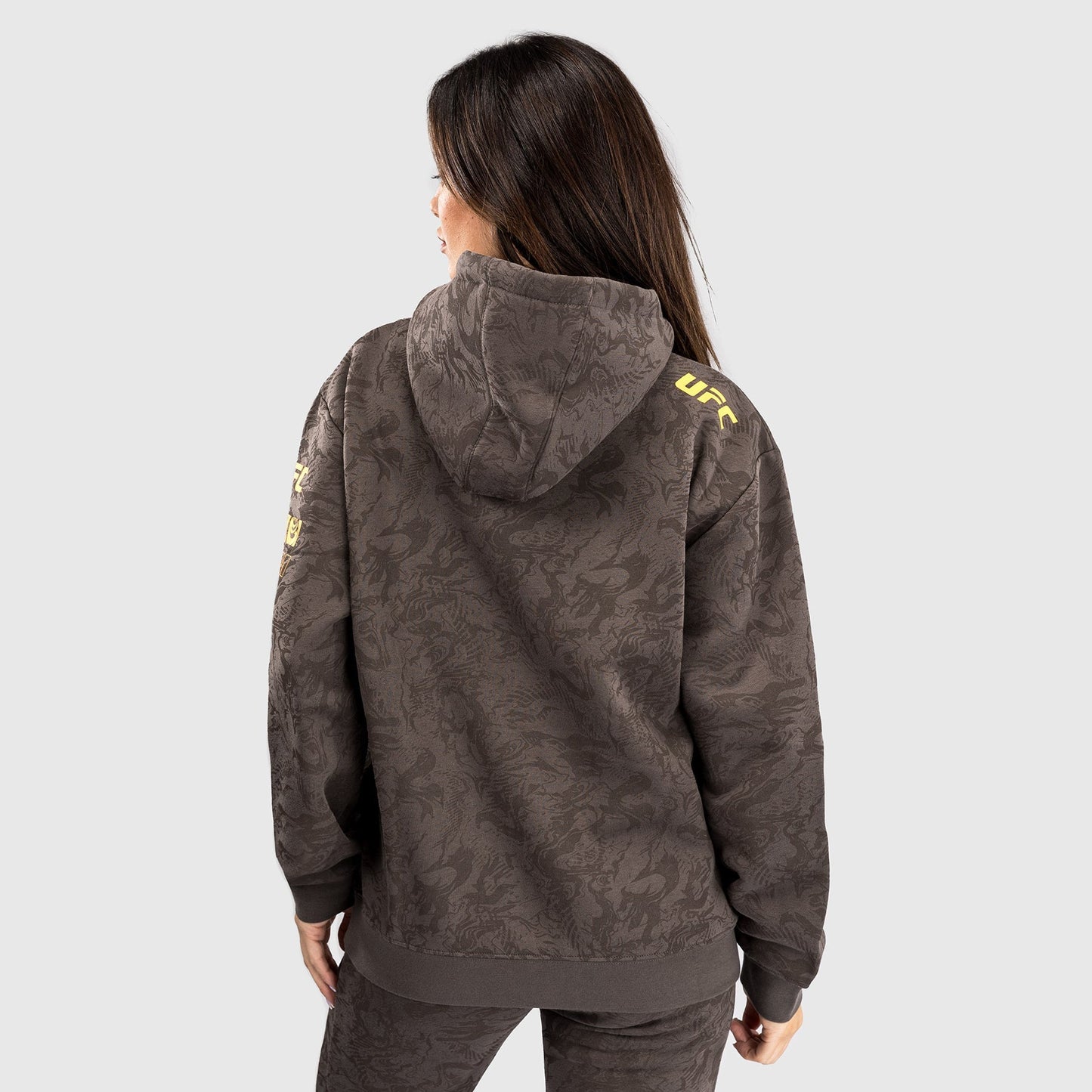 UFC Fusion by Venum Fight Week Women’s Pullover Hoodie - Earthen Brown