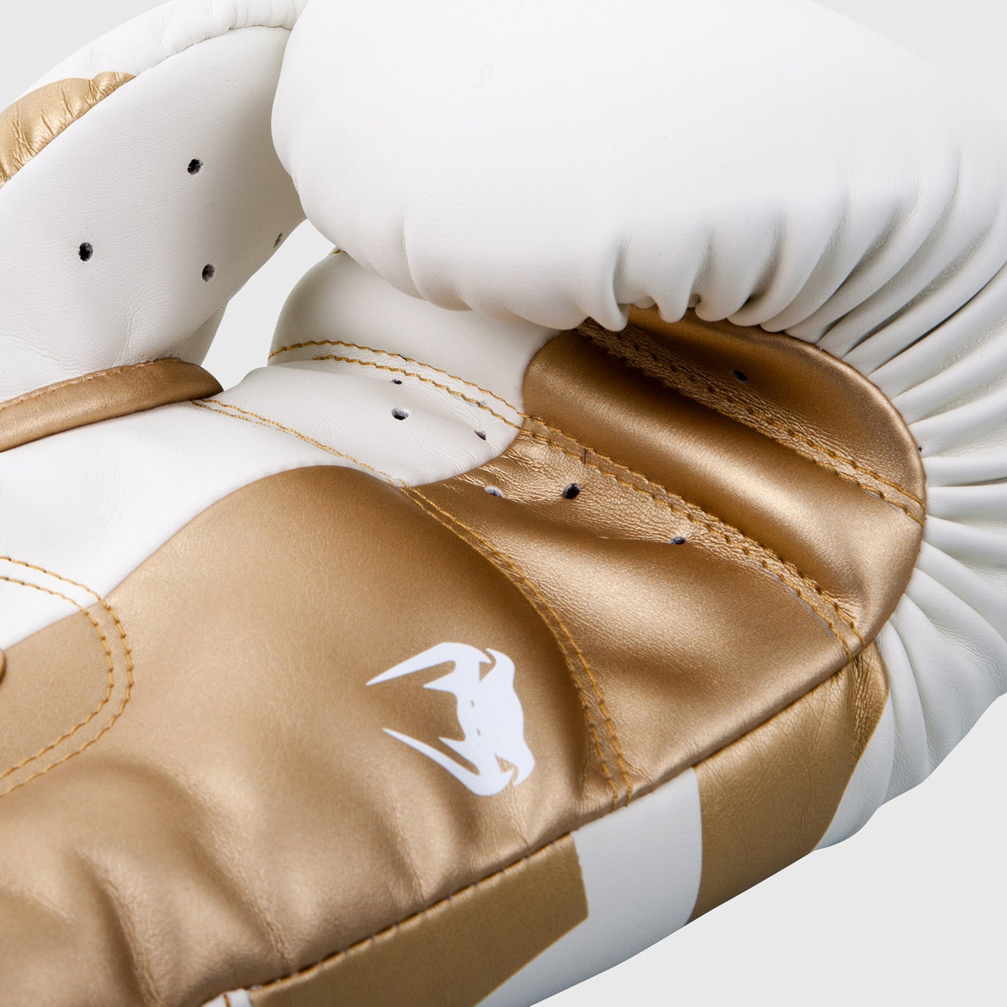 Venum Elite Boxing Gloves - White/Gold