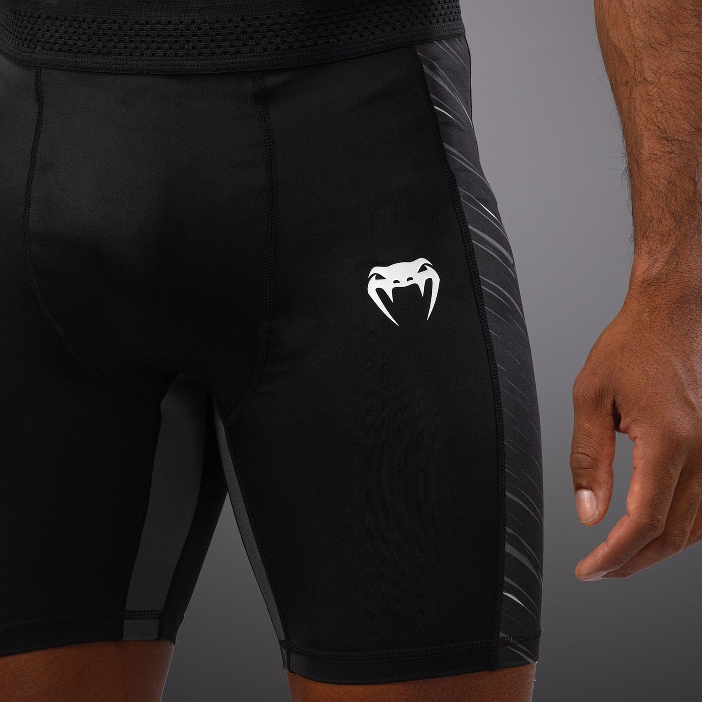 Venum Rapid Vale Tudo Shorts - Black/Storm Grey