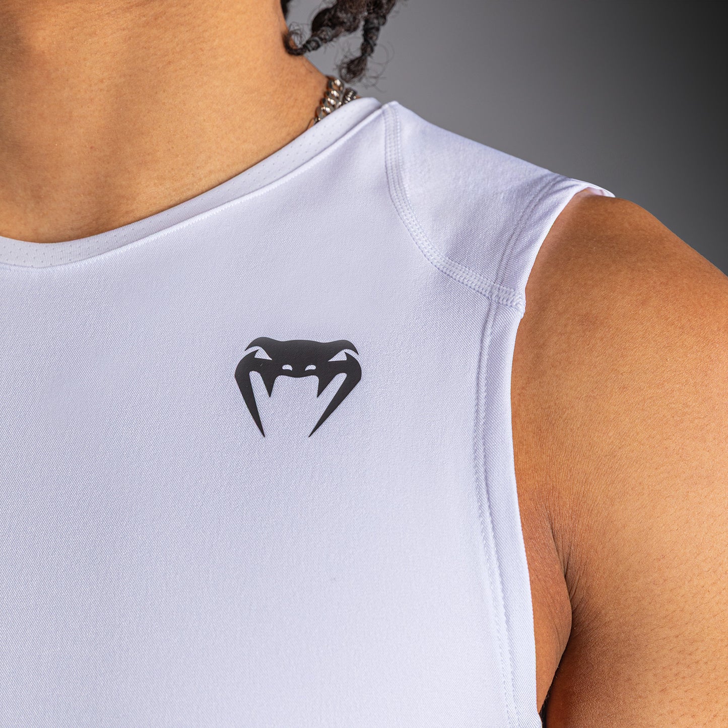 Venum Elite Football Sleeveless Compression Jersey - White