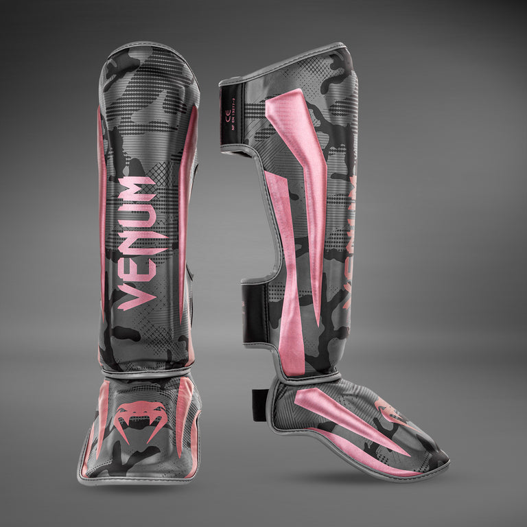 Venum Elite Shin Guards - Red - Venum