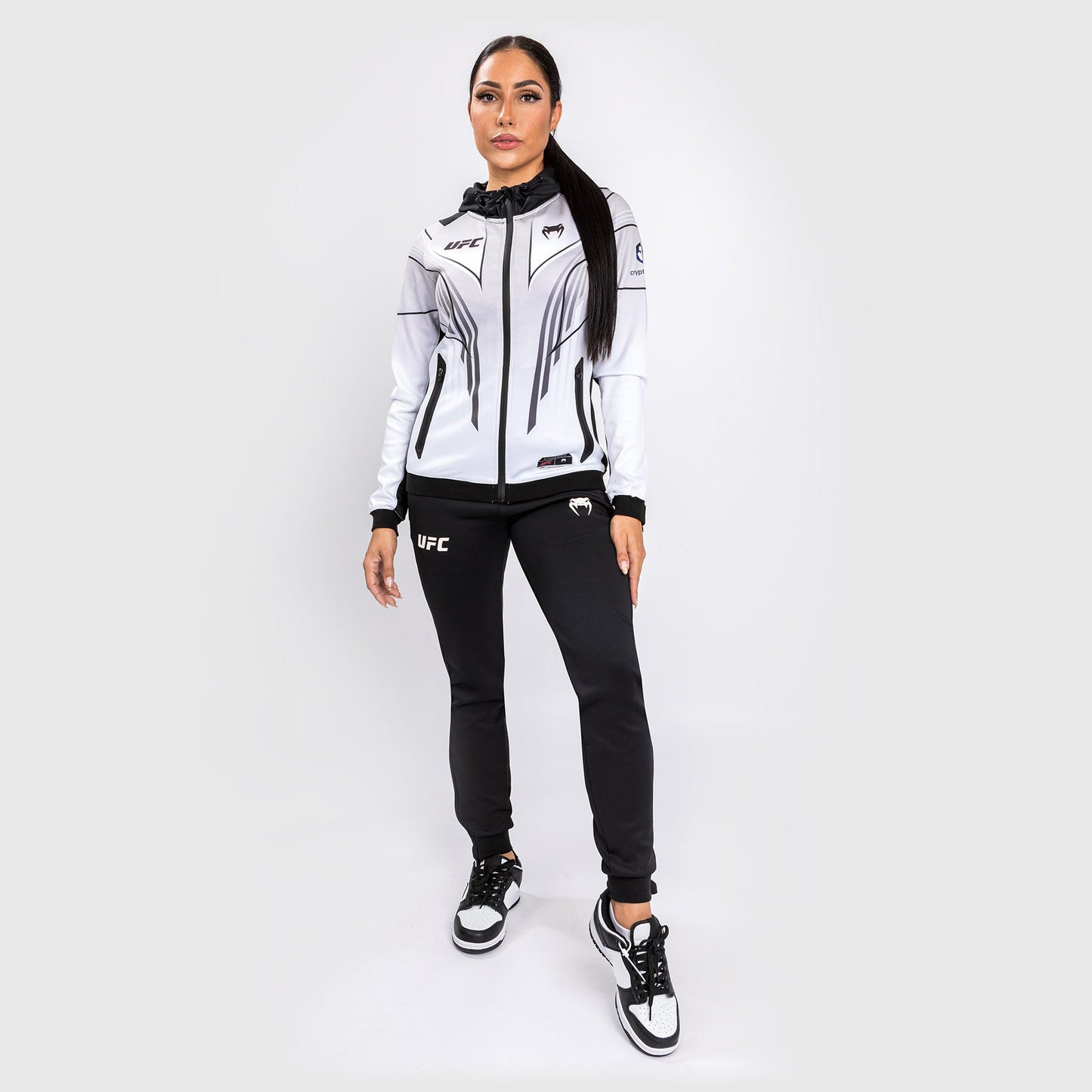 UFC Venum Authentic Fight Night 2.0 Kit by Venum Women's Walkout Hoodie - White