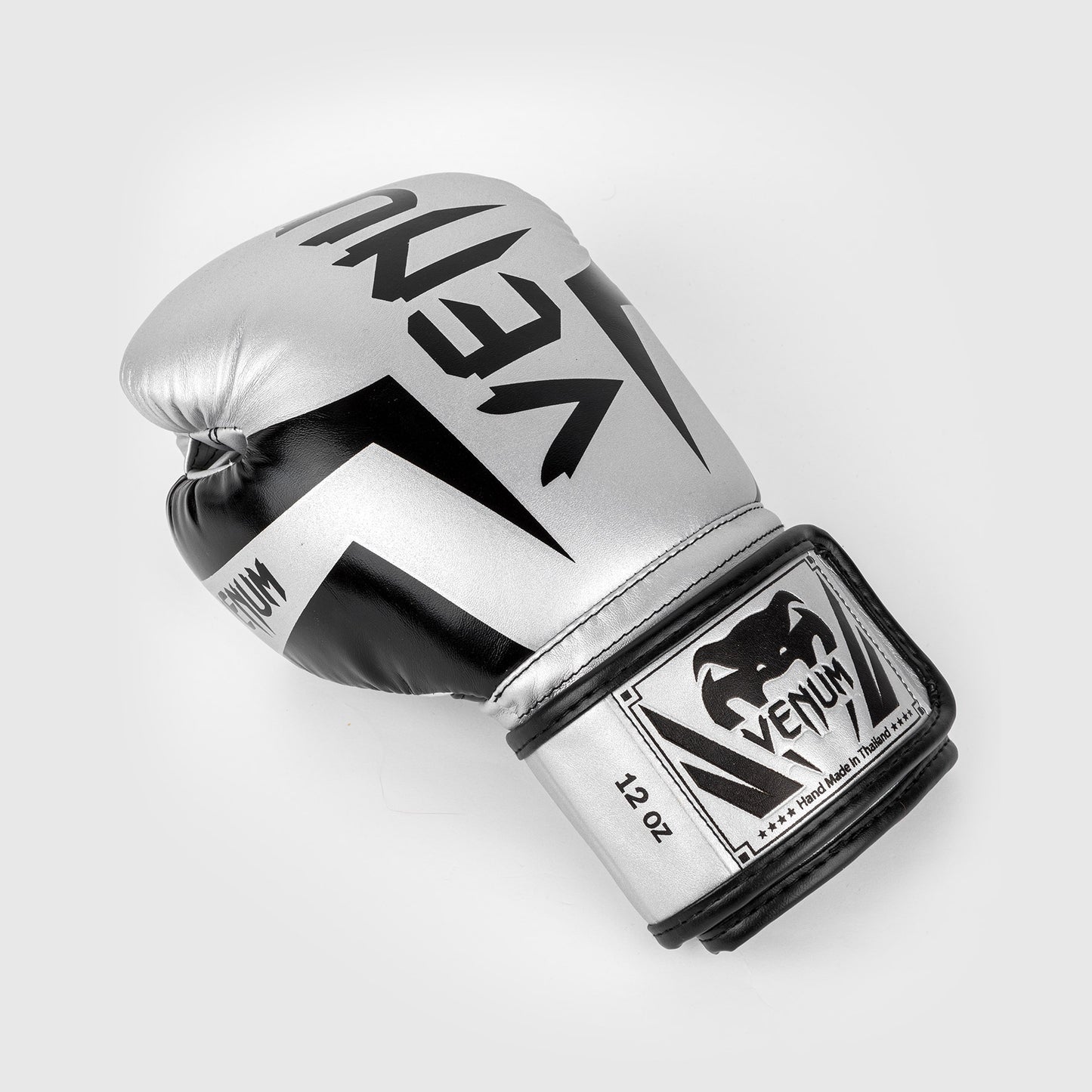 Venum Elite Boxing Gloves - Silver/Black
