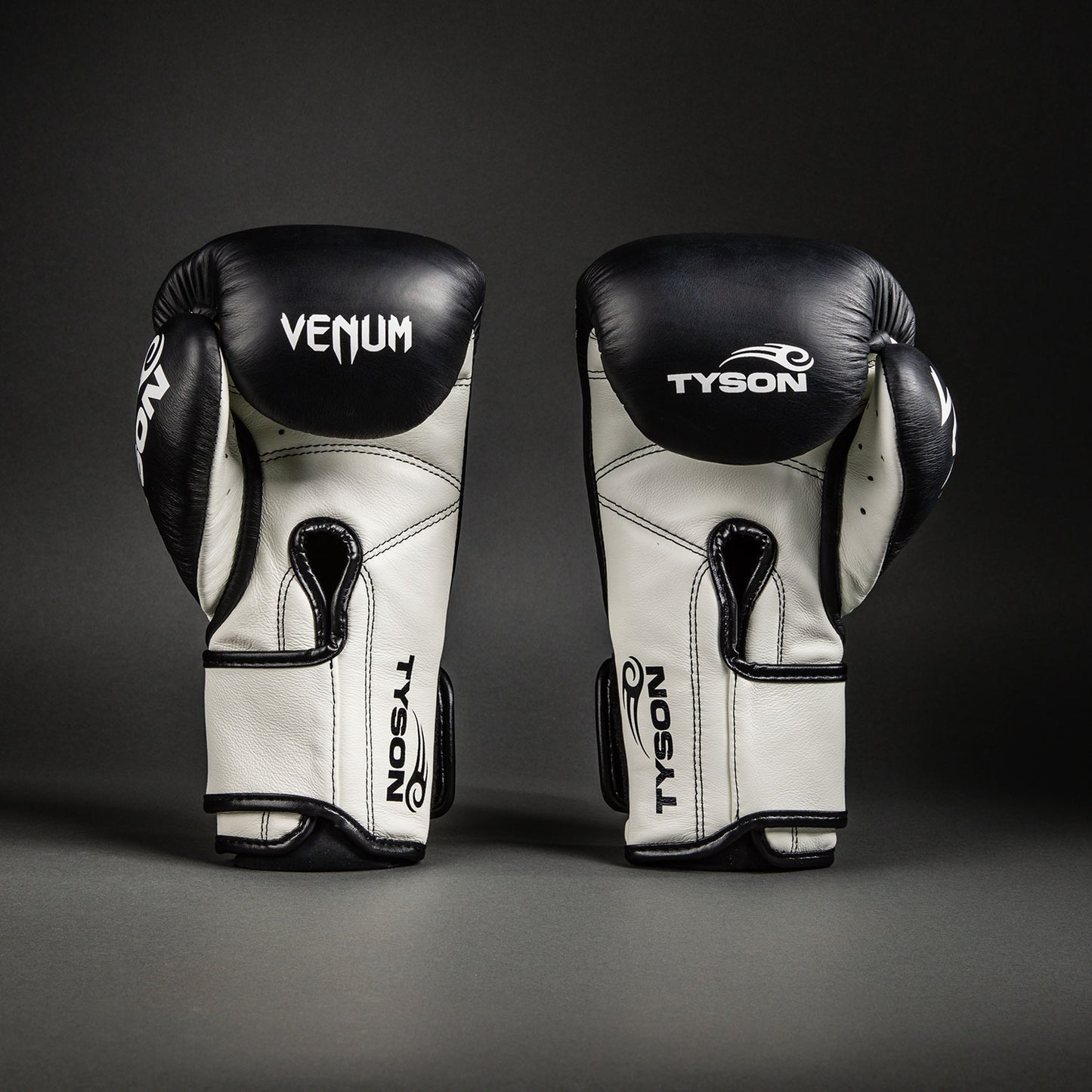 Venum Giant 2.0 Mike Tyson Pro Boxing Gloves - Deep Black/Optical White