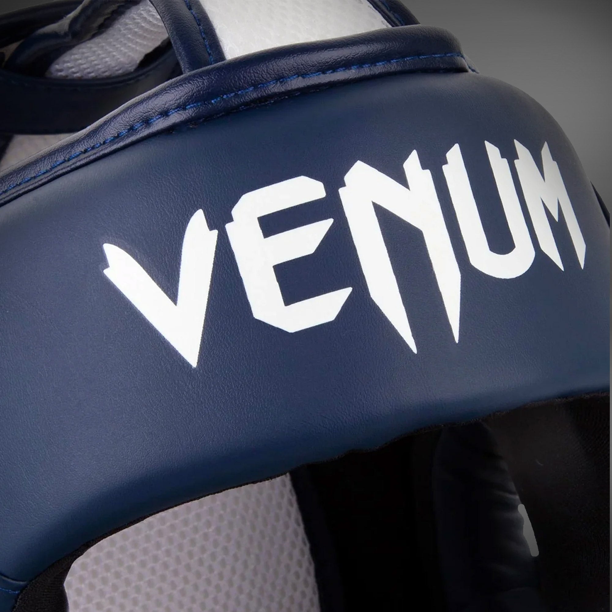 Venum Elite Headgear - White/Navy Blue - Venum product-type_Headgear