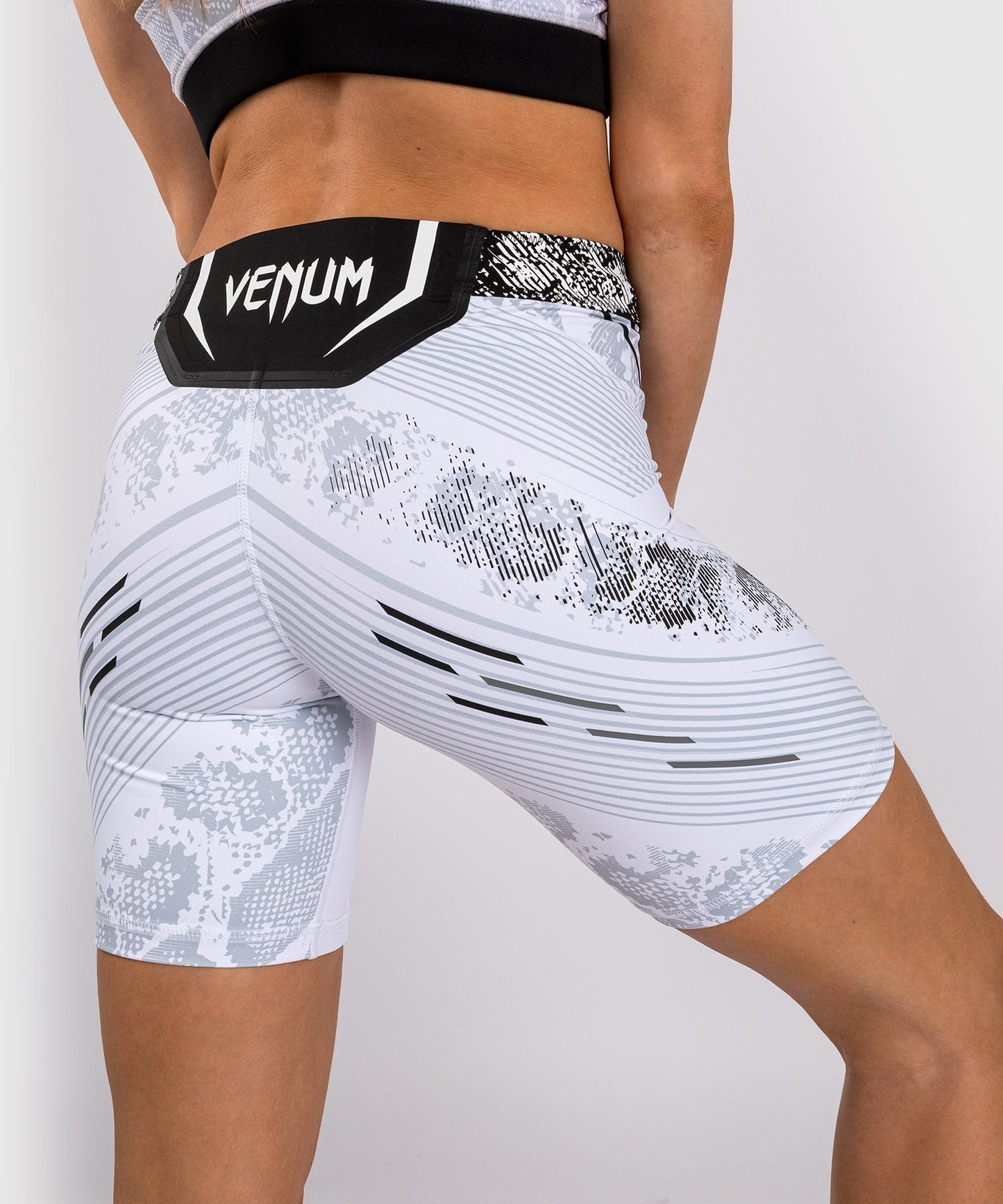 UFC Adrenaline by Venum Personalized Authentic Fight Night Women’s Vale Tudo Short - Long Fit - White