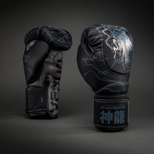 Venum Thunder Dragon Boxing Gloves - Black/Grey/Copper - Venum - Venum