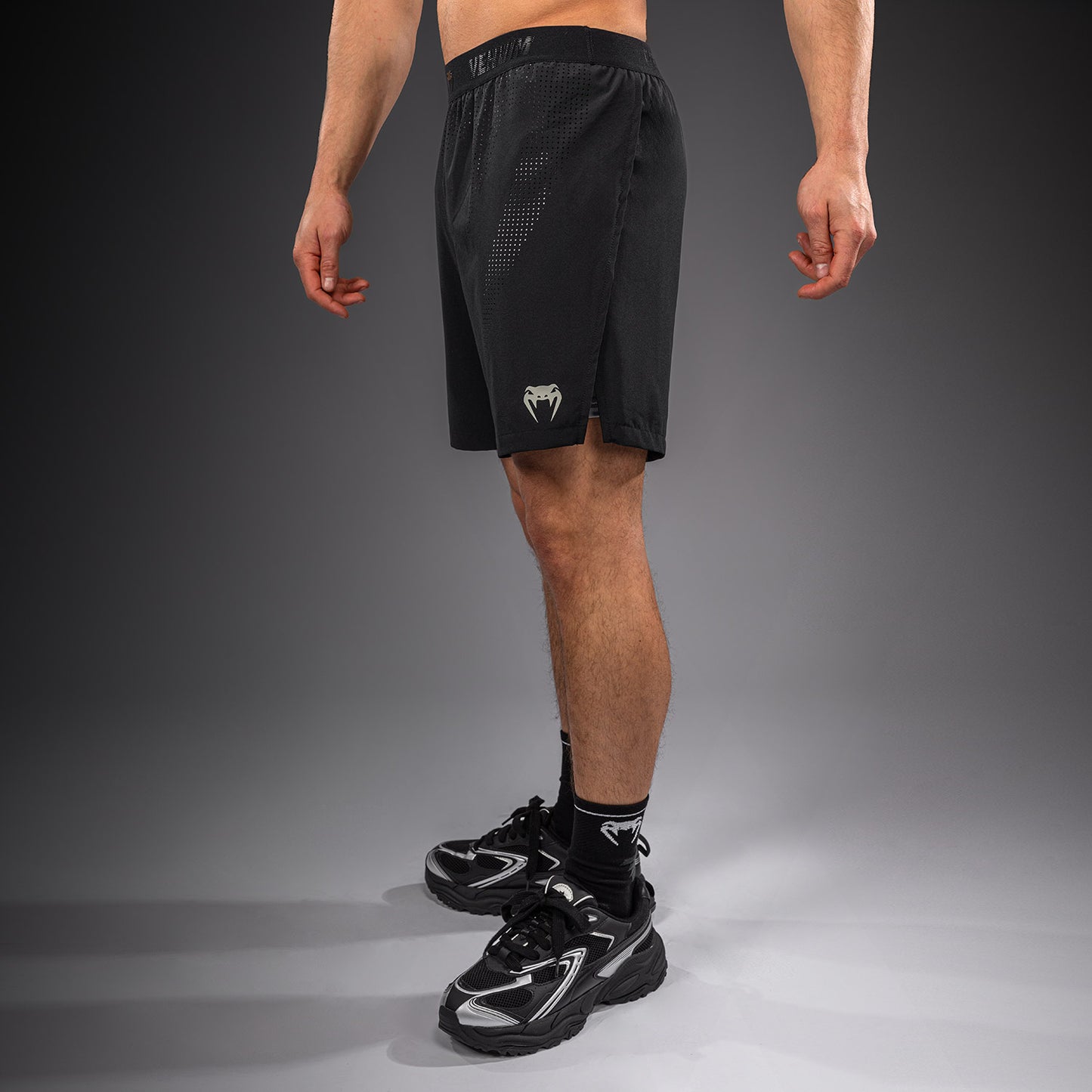 Venum Lazer Hybrid Training Shorts - Black/Grey