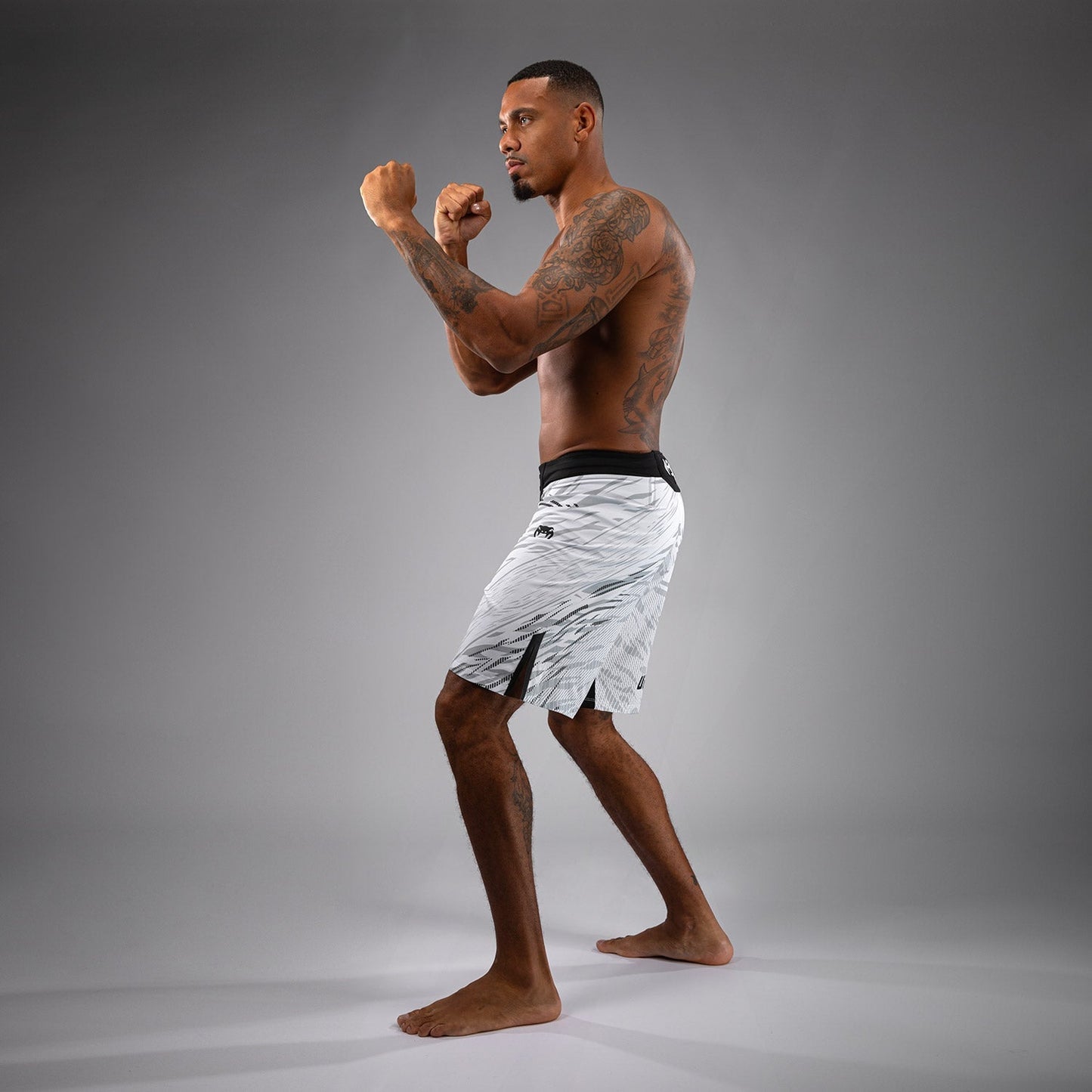 UFC Fusion by Venum Authentic Fight Night Men’s Fight Short - Long Fit - White