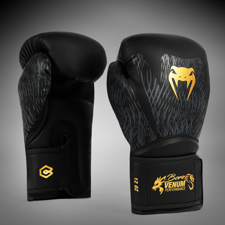 Venum x Chimaev Boxing Gloves - Black/Gold - Venum