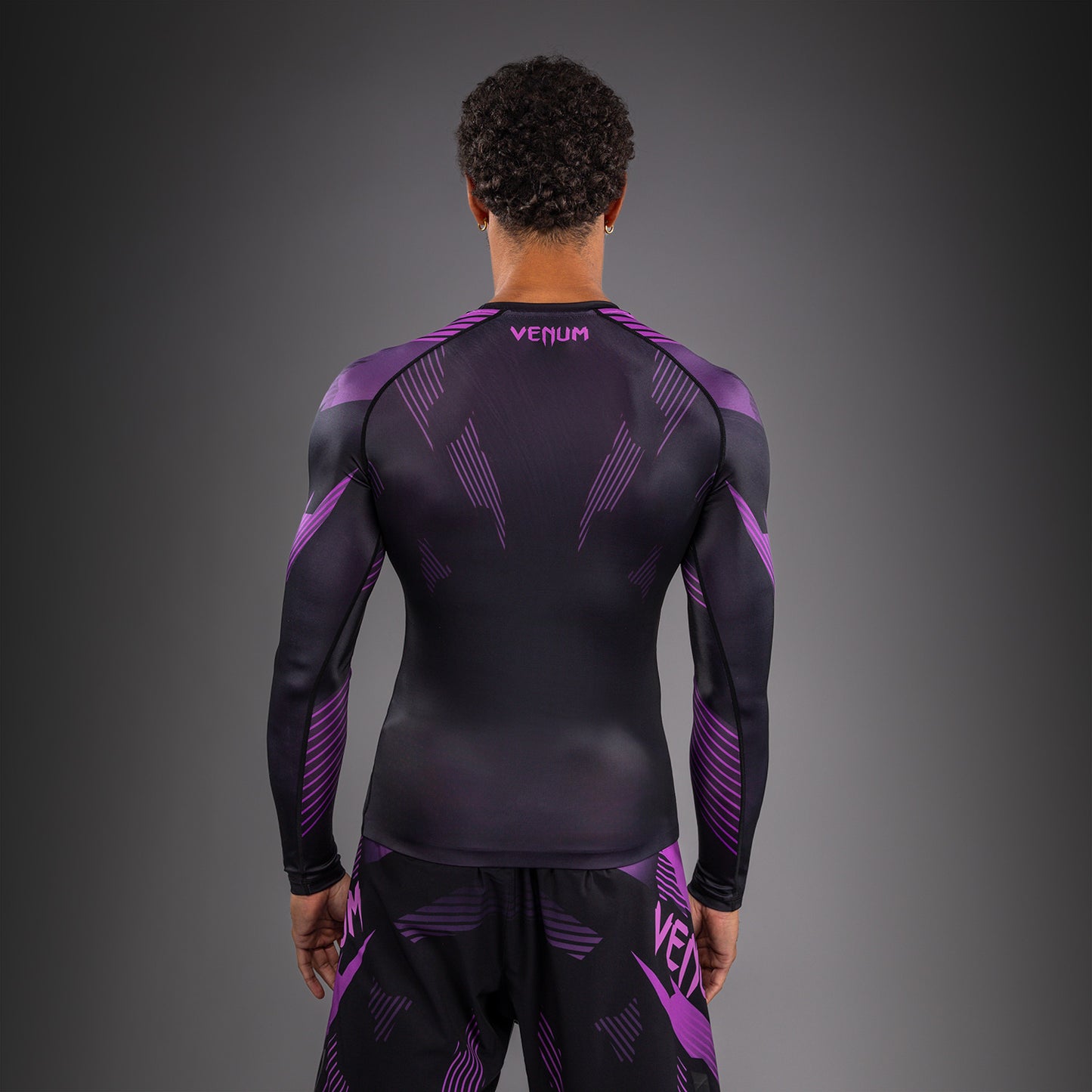 Venum No-Gi 6.0 Long Sleeve Rashguard - Black/Purple  product-type_Compression T-Shirts Venum