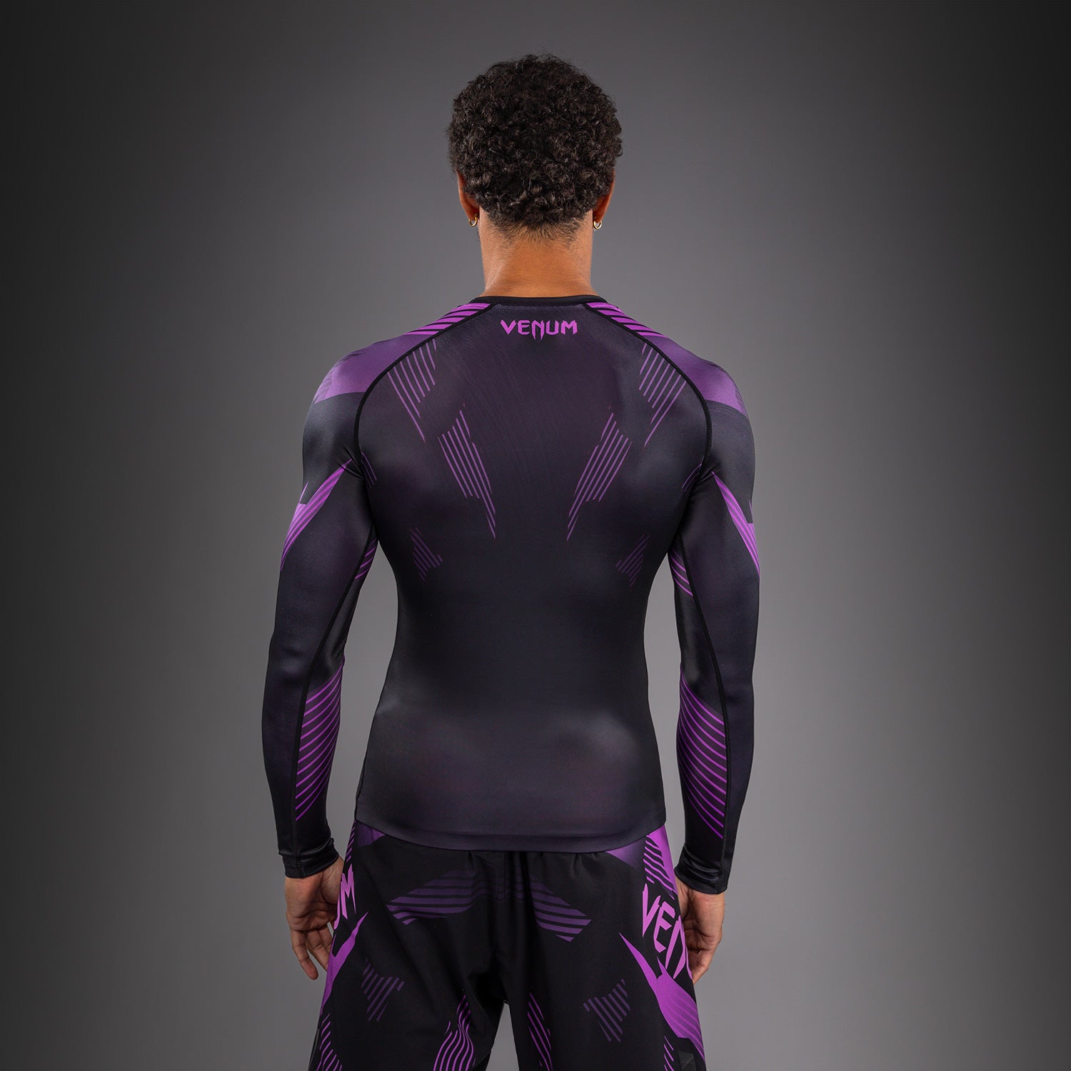 Venum No-Gi 6.0 Long Sleeve Rashguard - Black/Purple  product-type_Compression T-Shirts Venum
