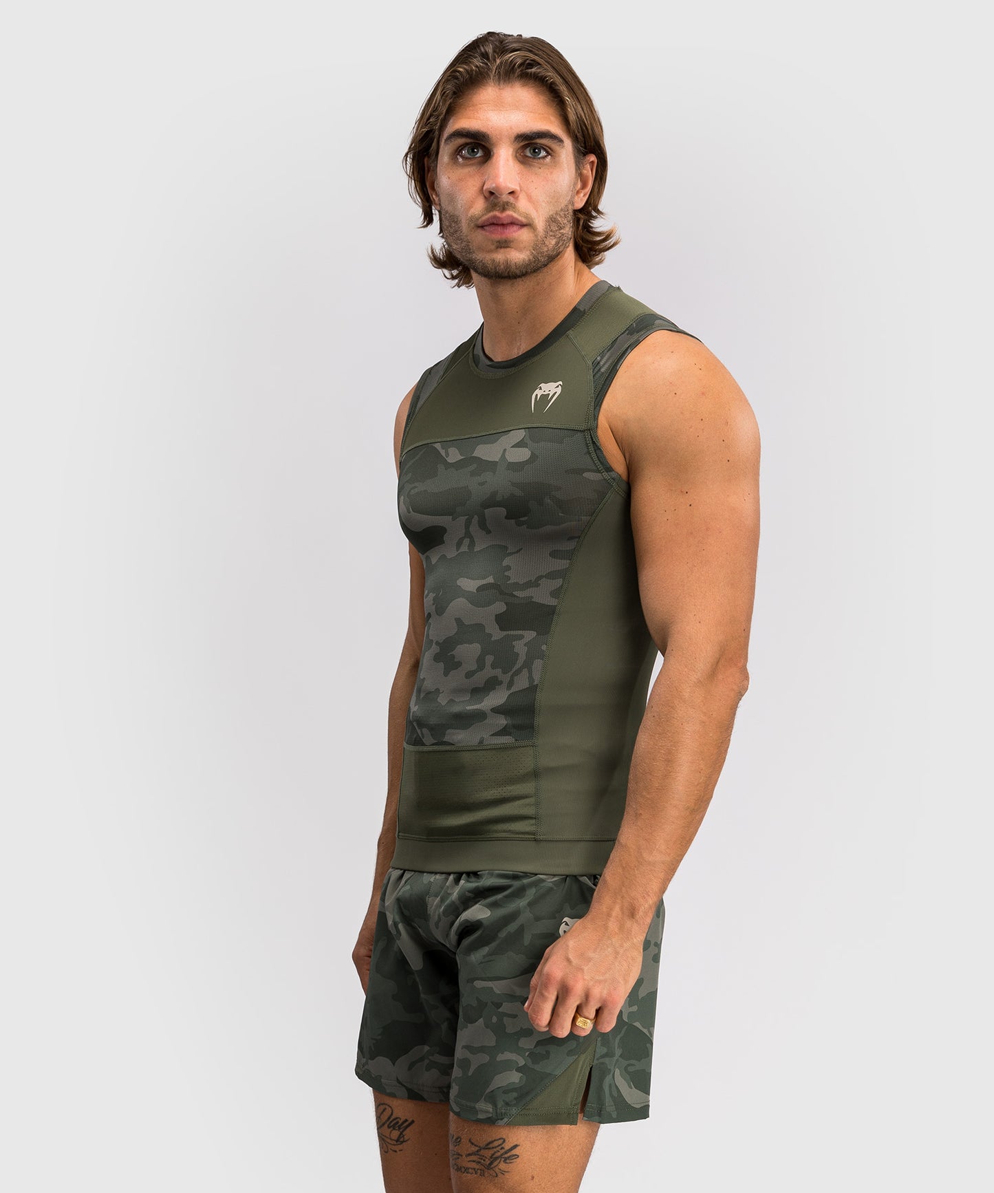 Venum G-Fit Air Men's Sleeveless Rashguard - Army Camo