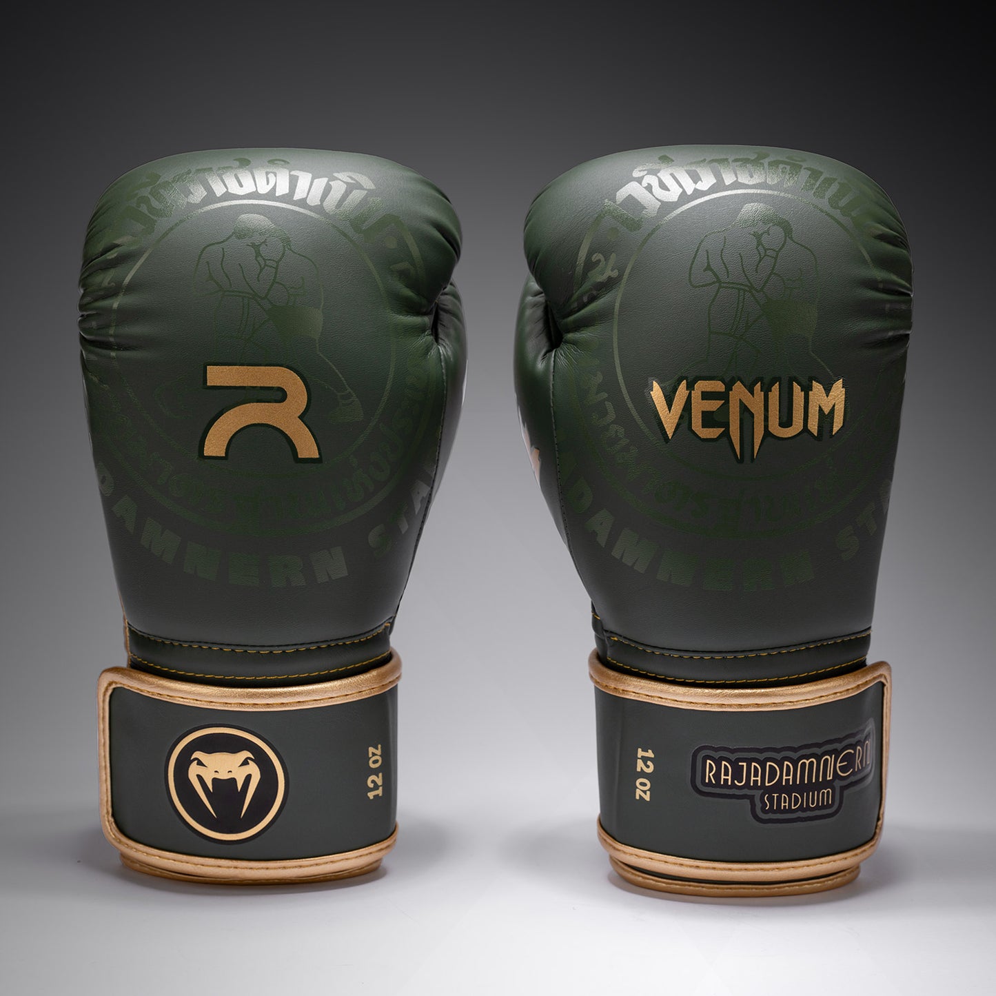 Venum x Rajadamnern Boxing Gloves - Military Green