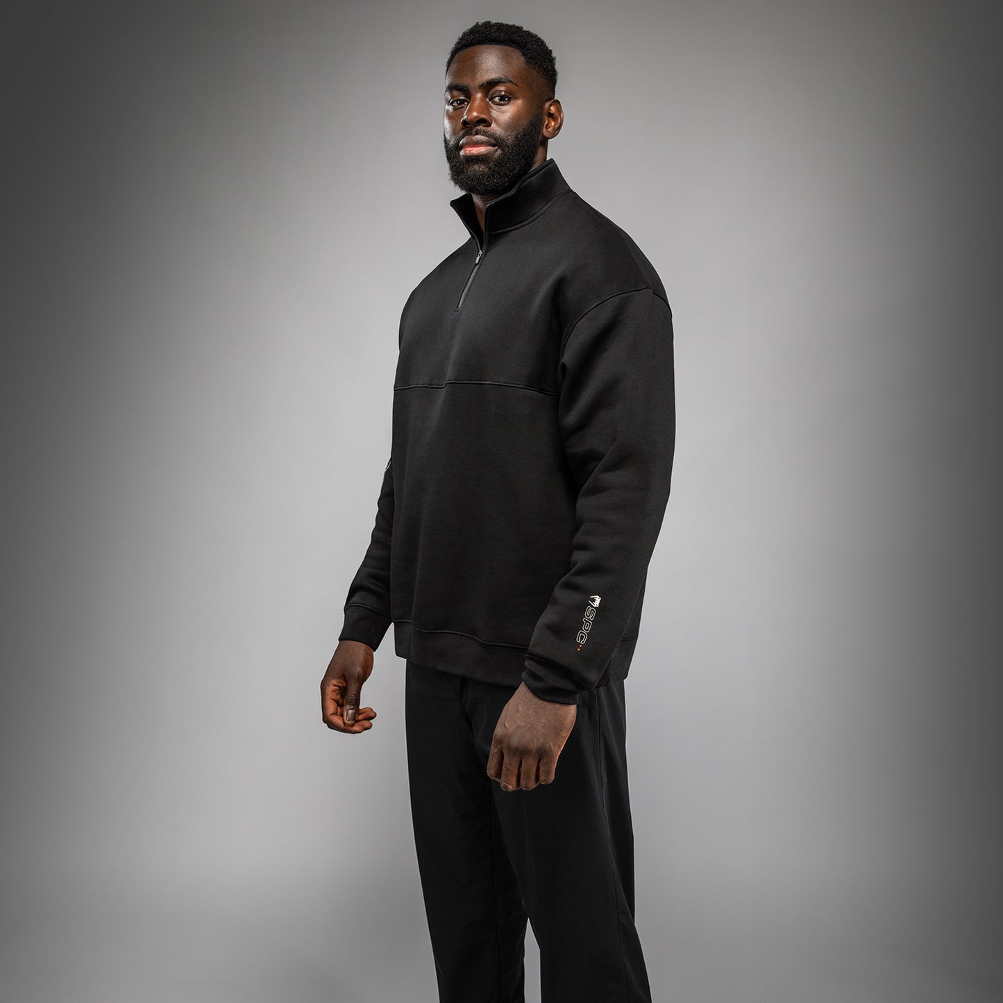 Venum Eclipse Half-Zip Sweatshirt - Black/Ivory