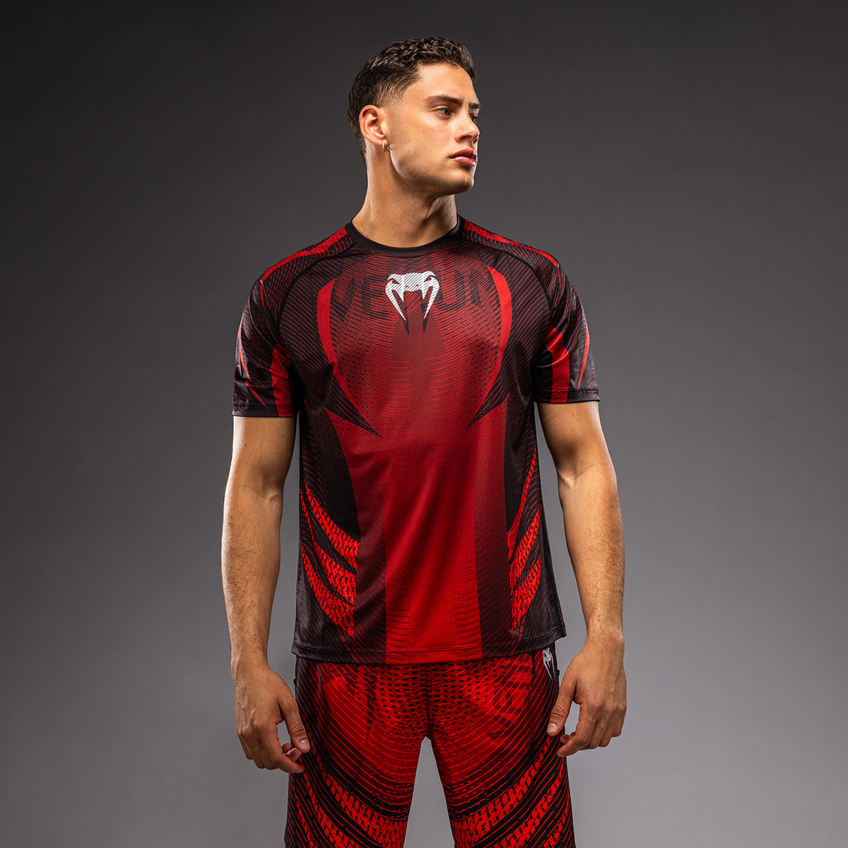 Venum Galactic 3.0 Dry Tech T-Shirt - Red/Silver  product-type_Dry Tech T-Shirts Venum