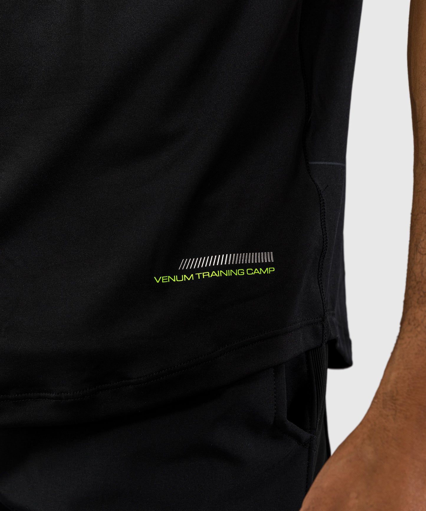 Venum Training Camp 4.0 Dry Tech T-shirt - Black/Neon Green