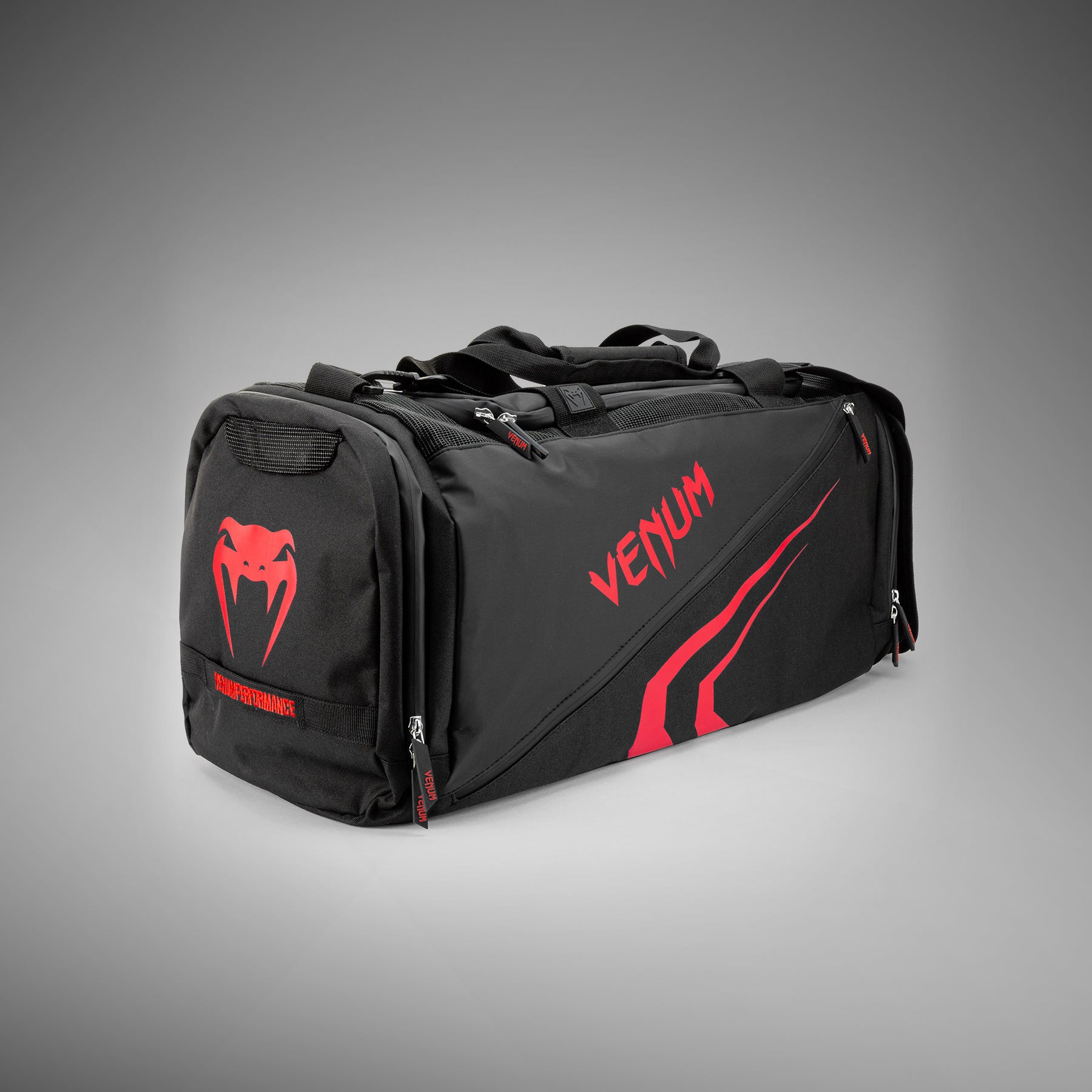 VENUM ダッフルバッグ 赤/黒 Venum Trainer Lite Evo Sports Bags - Black/Red - Venum