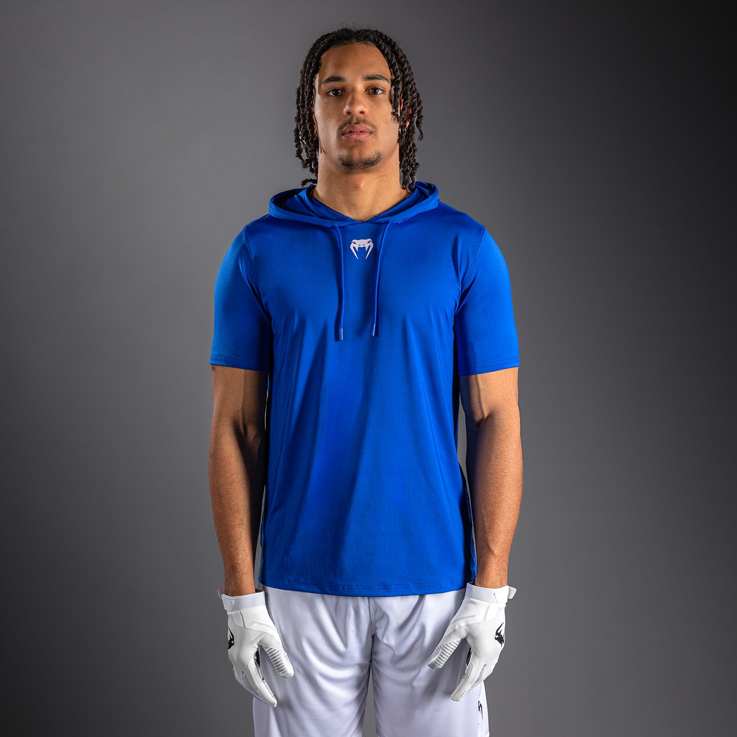 Venum Elite Short Sleeve Dry-Tech Hoodie - Royal Blue  product-type_Sweatshirts Venum