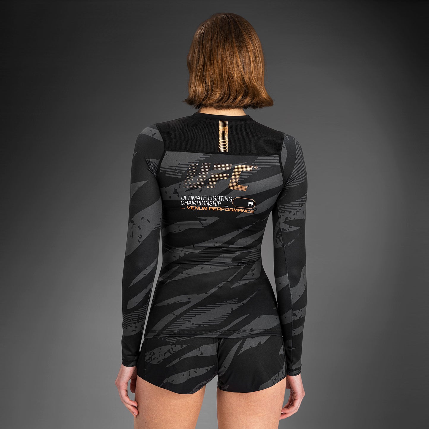 UFC Adrenaline by Venum Fight Week Women’s Performance Long Sleeve Rashguard - Urban Camo