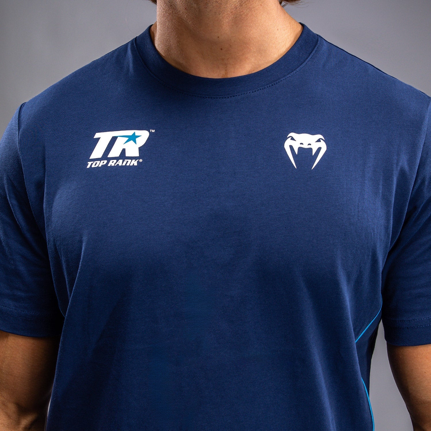 Venum x Top Rank Original Men's T-Shirt - Navy Blue