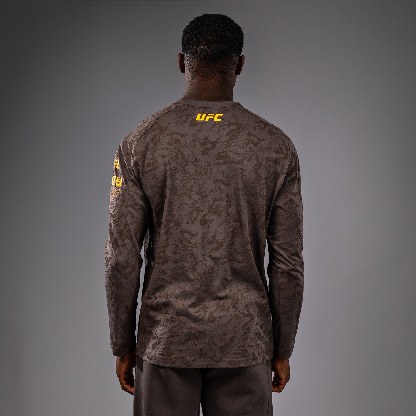 UFC Fusion by Venum Fight Week Men’s Long Sleeve T-Shirt - Earthen Brown